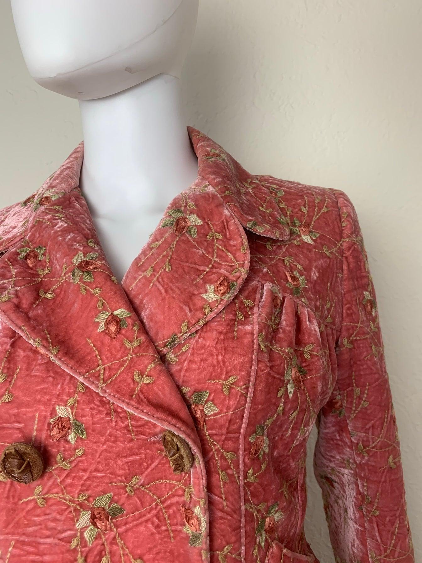 John Galliano Pre-loved Velvet Embroidered Jacket 2