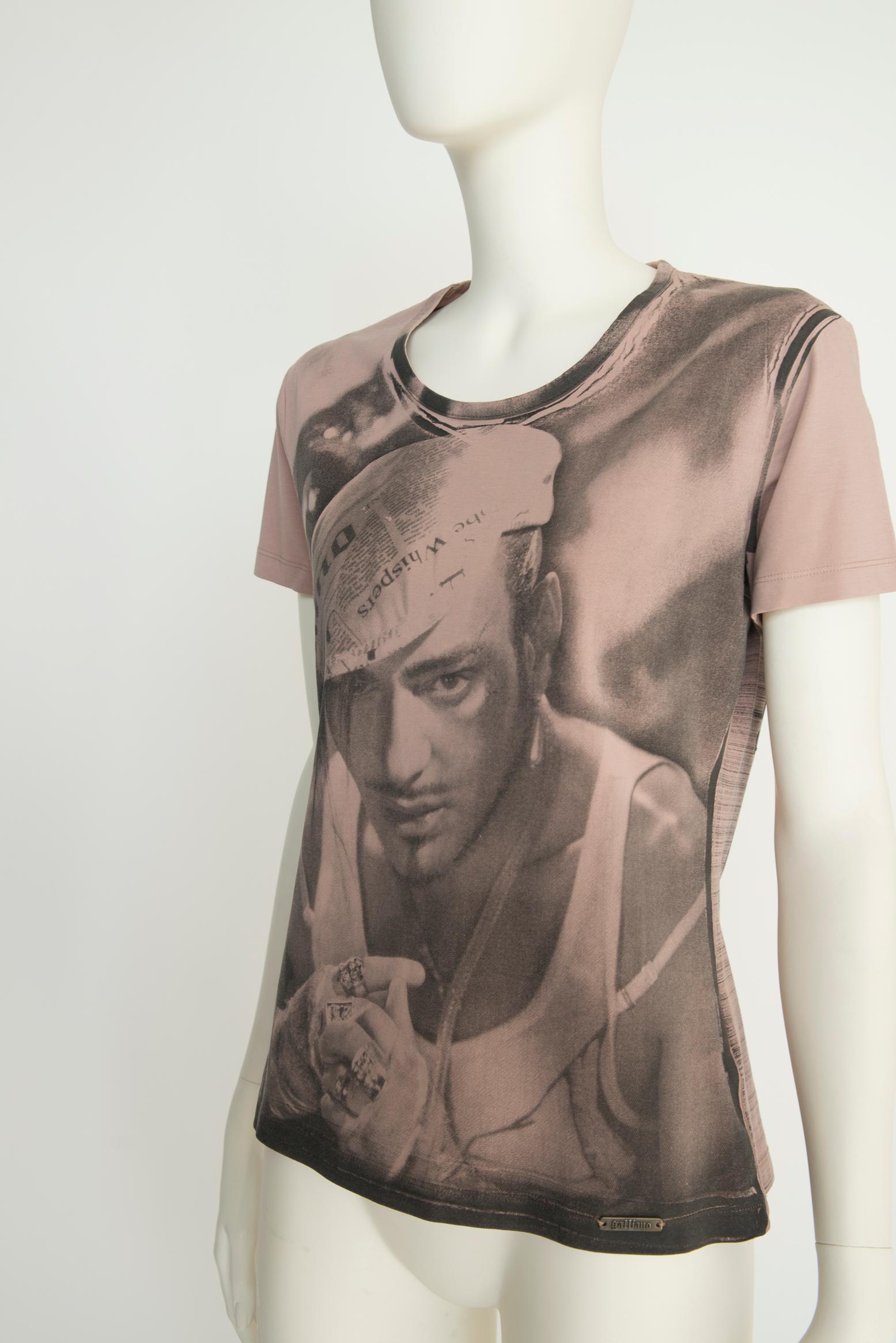 Galliano Crystal-Embellished Printed T-Shirt 2
