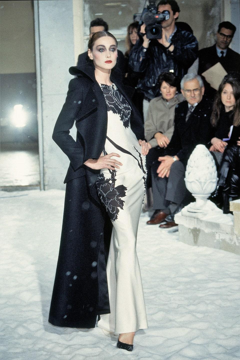 John Galliano Rare Dolores Intarsia Carnation Bias Evening Dress For Sale 15