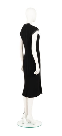 John Galliano S/S 1998 black godet dress