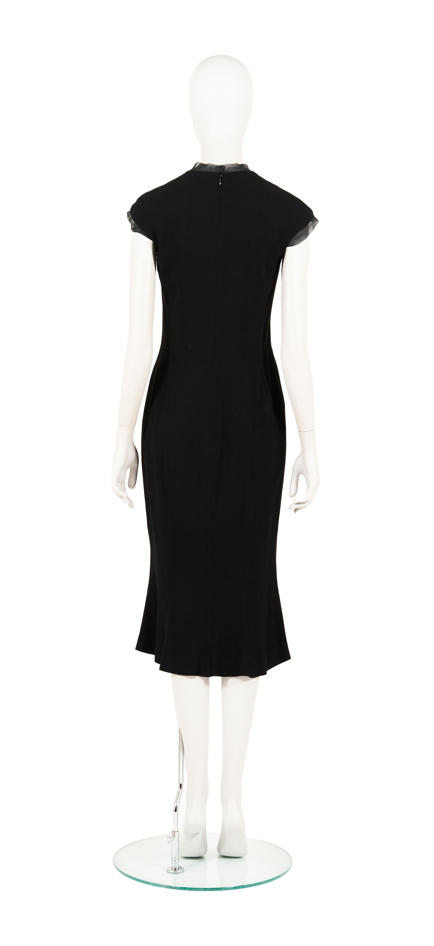 John Galliano S/S 1998 black godet dress  In Excellent Condition For Sale In Rome, IT