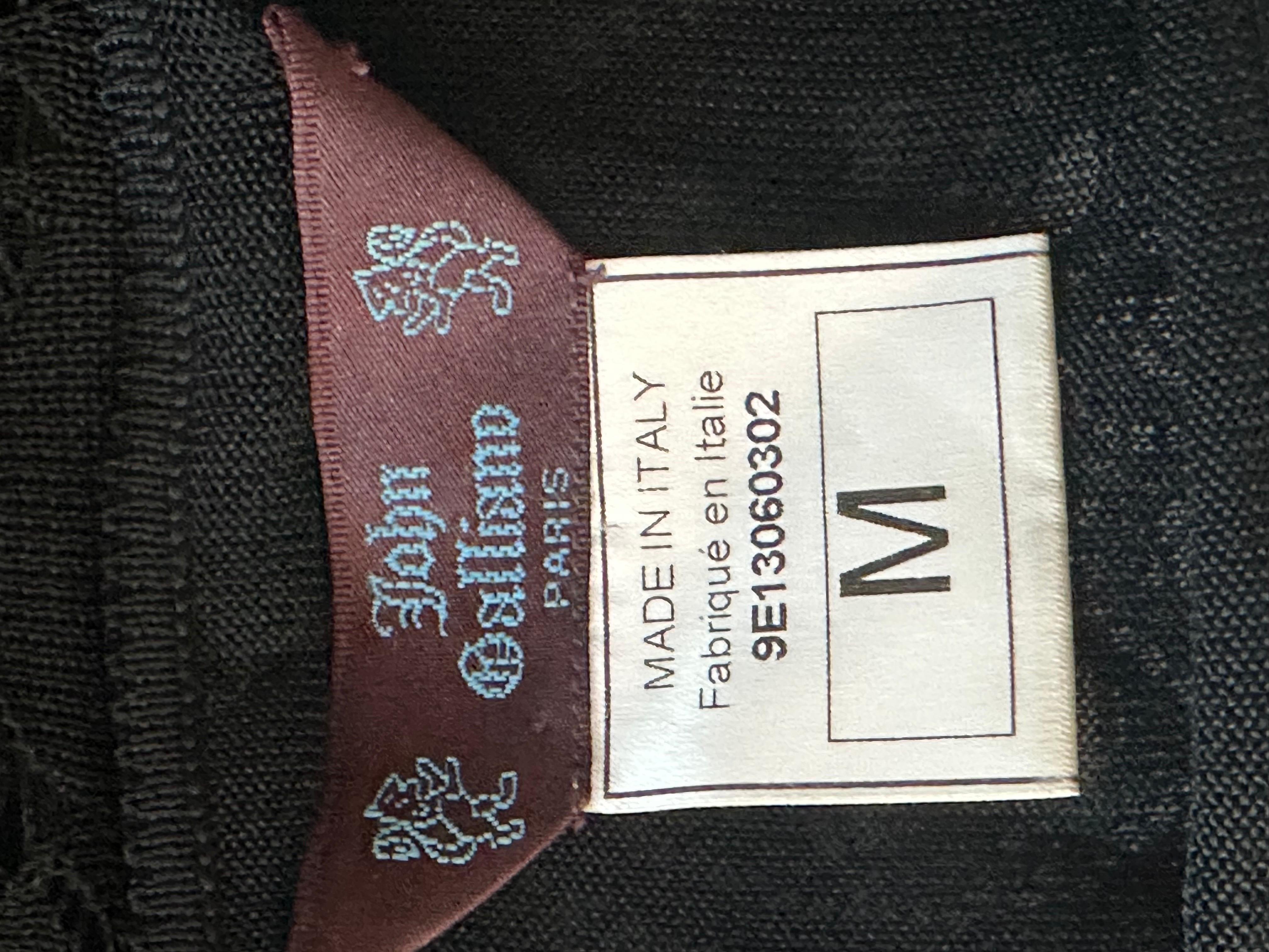 John Galliano S/S 1999 Sheer Lace Open Knit Black Mini Dress For Sale 8