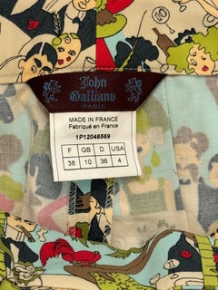 John Galliano S/S 2001 café Society print rare pants