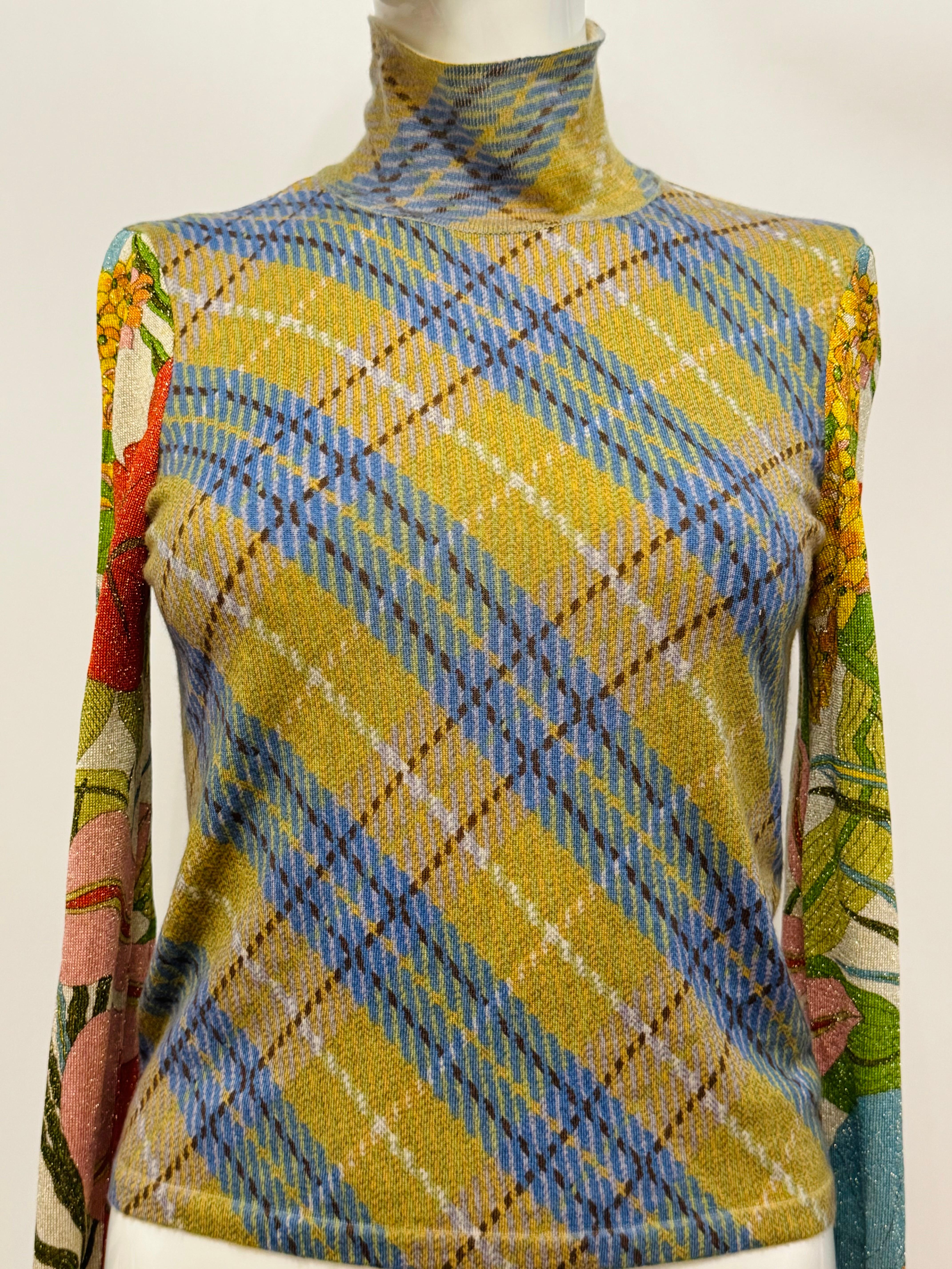 John Galliano S/S 2001 Langarm-Rollkragenpullover (Braun) im Angebot