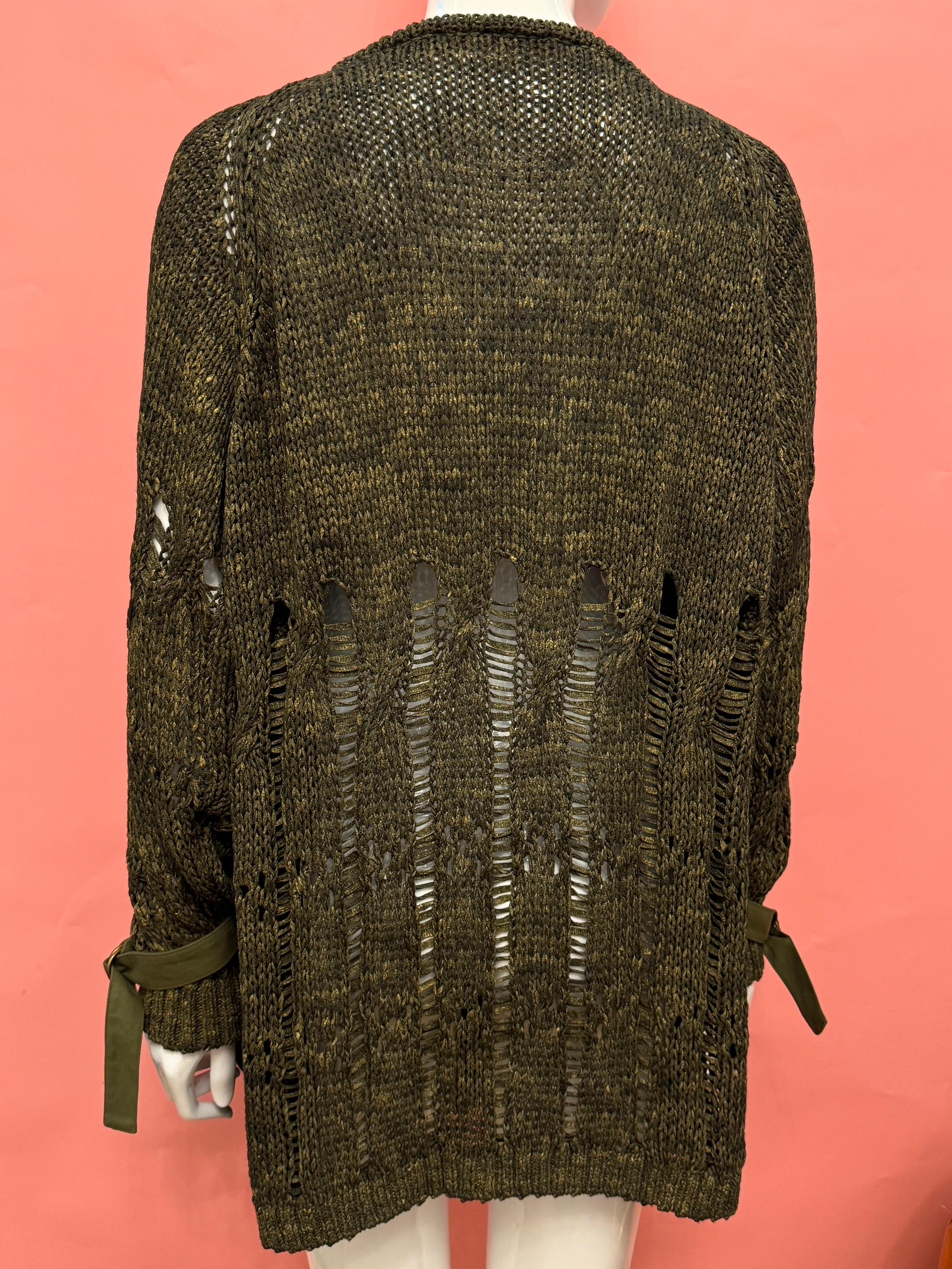 John Galliano S/S 2003 Baumwollstrickjacke im Angebot 2