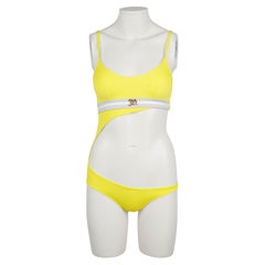 John Galliano S/S 2005 Yellow Monokini Swimsuit — Deadstock with Tags