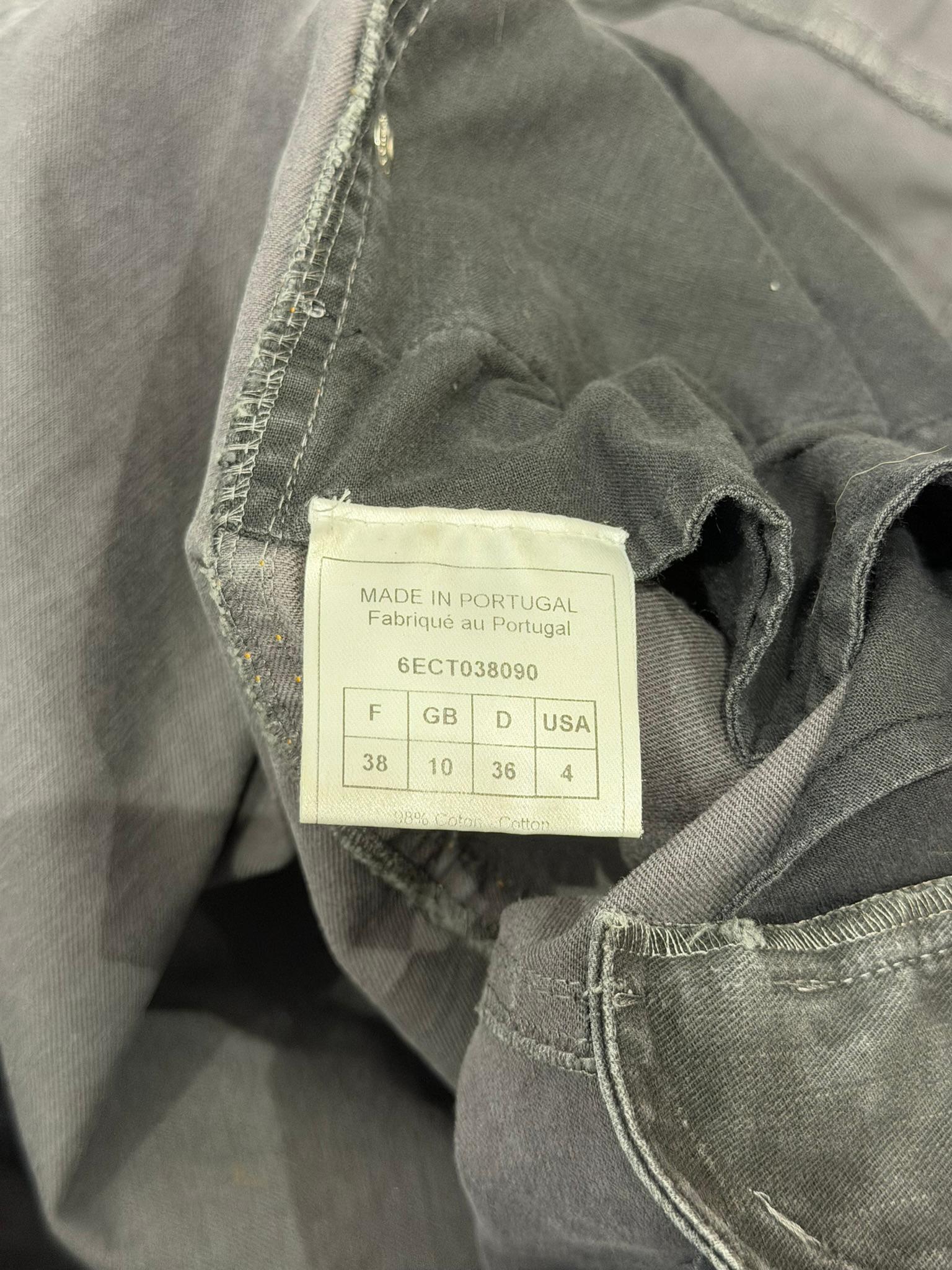 John Galliano Pasarela S/S 2006 Conjunto de chaqueta vaquera y tul, vaqueros y falda en venta 9