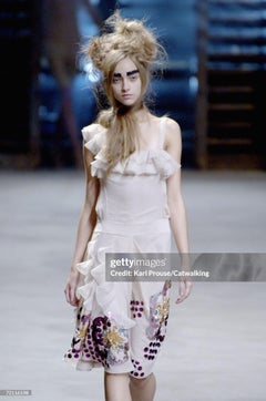 John Galliano S/S 2007 Pink sequined cocktail dress