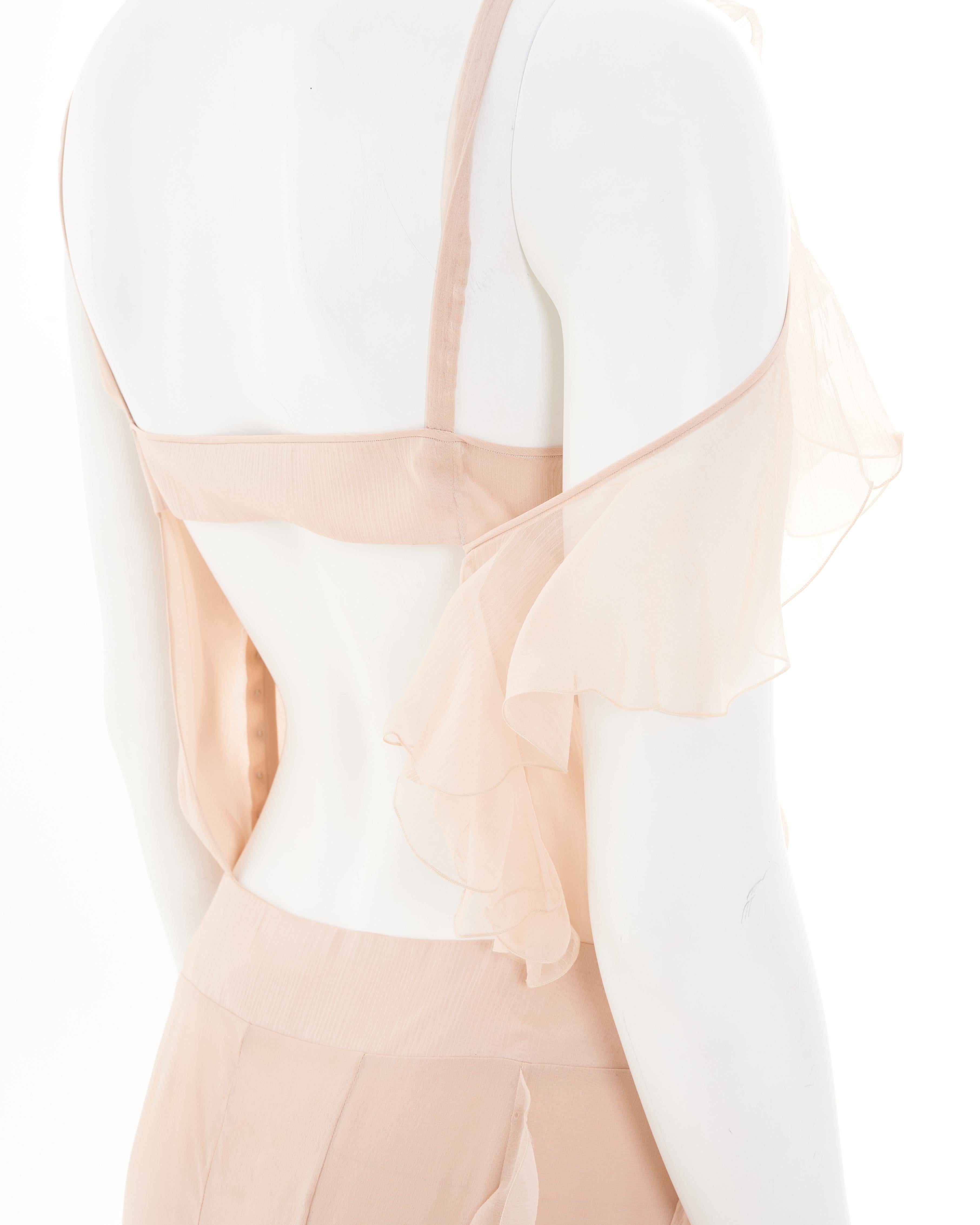 John Galliano S/S 2007 Pink sequined cocktail dress For Sale 2