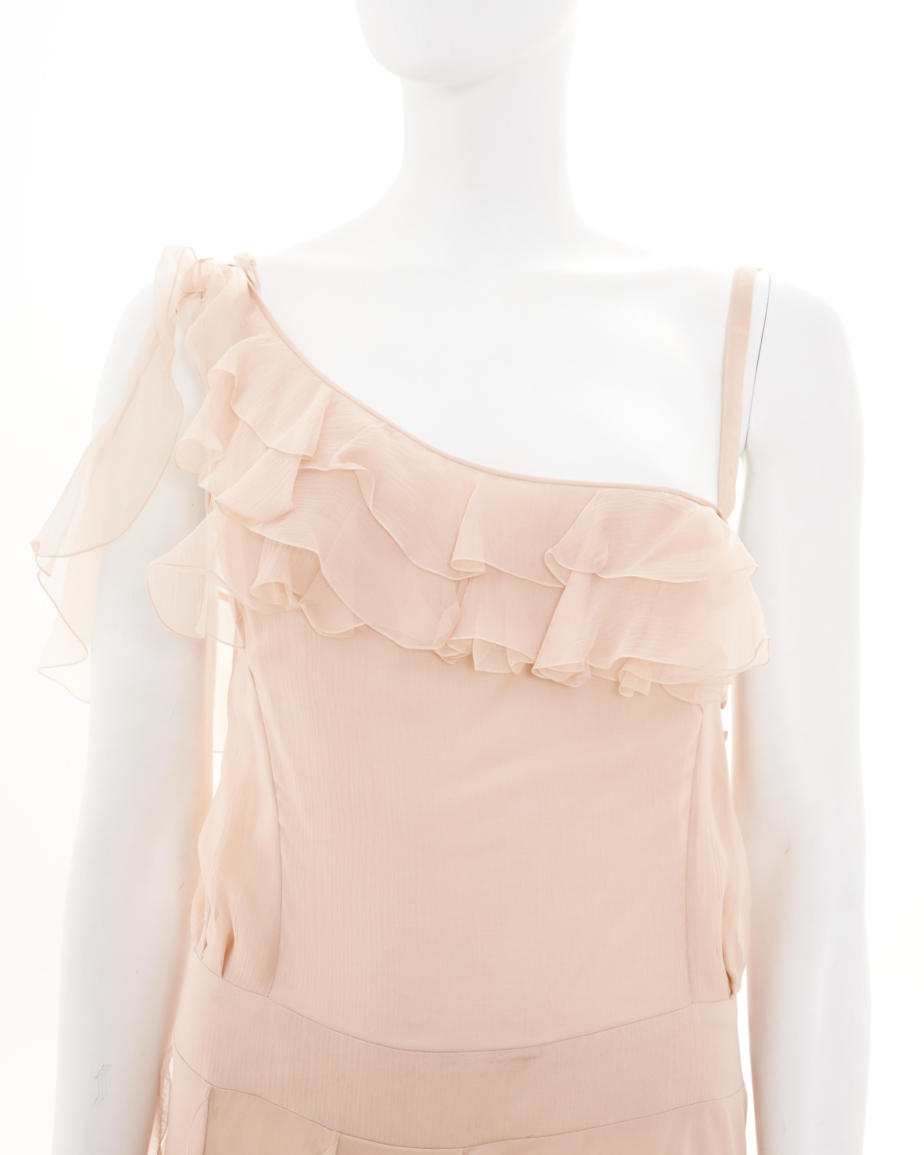 John Galliano S/S 2007 Pink sequined cocktail dress For Sale 6