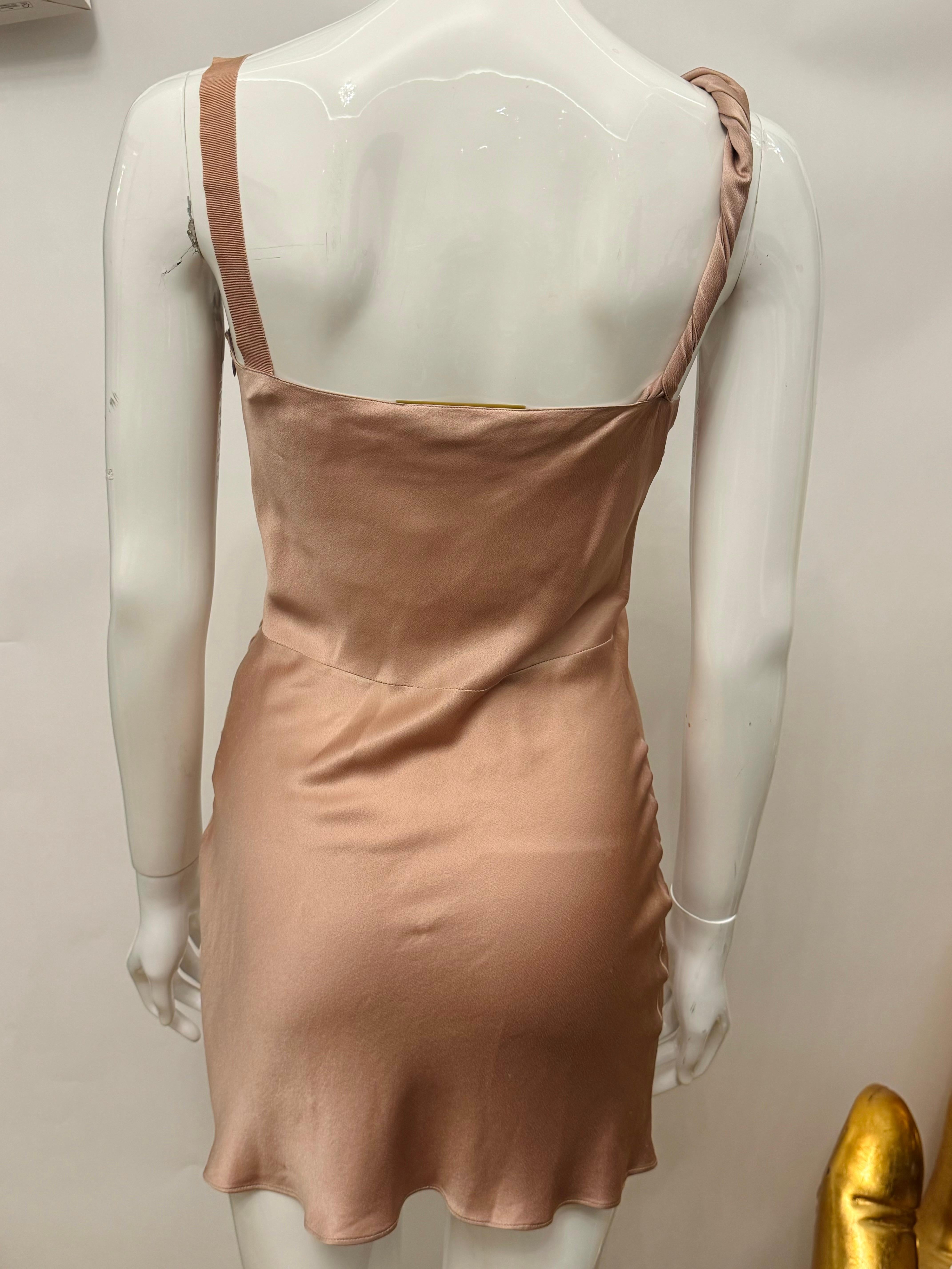 Vestido de cóctel de seda John Galliano S/S 2007 en Excelente estado para la venta en PARIS, FR