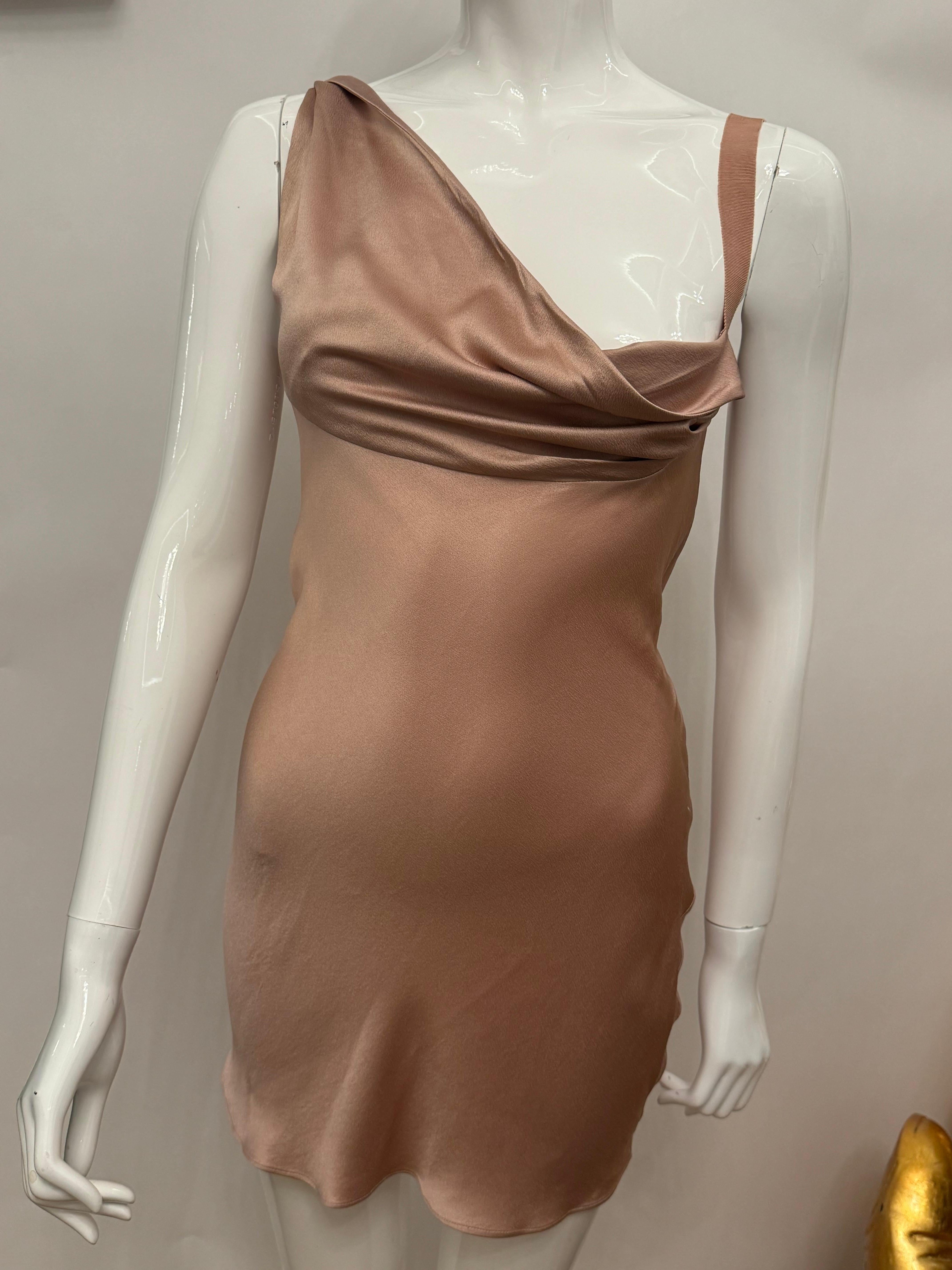Vestido de cóctel de seda John Galliano S/S 2007 en venta 1