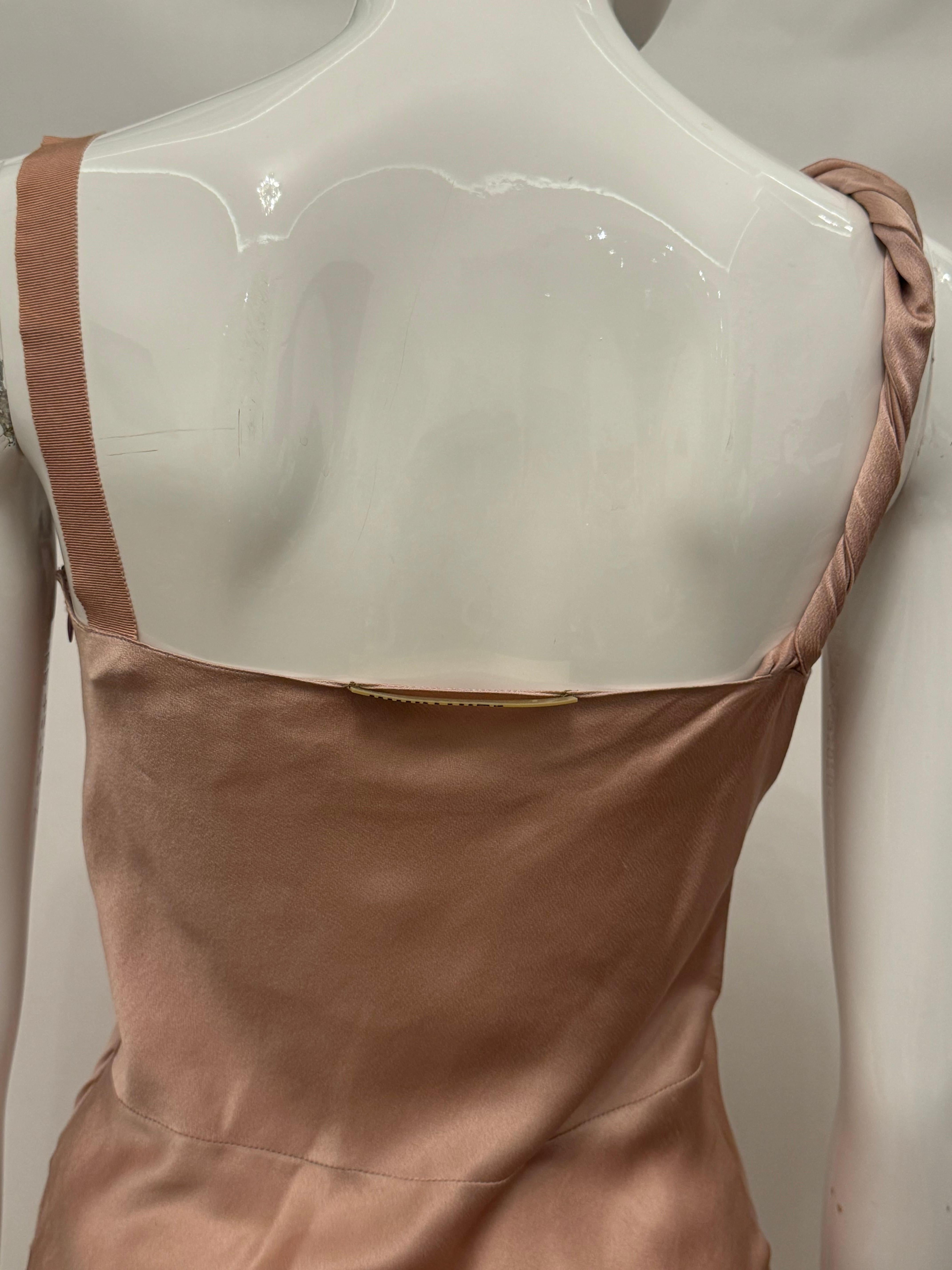 Vestido de cóctel de seda John Galliano S/S 2007 en venta 4