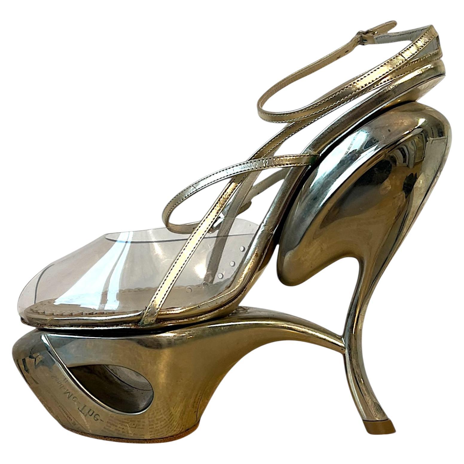 John Galliano Sculptural Runway Heels, 2009 — Size 39 For Sale
