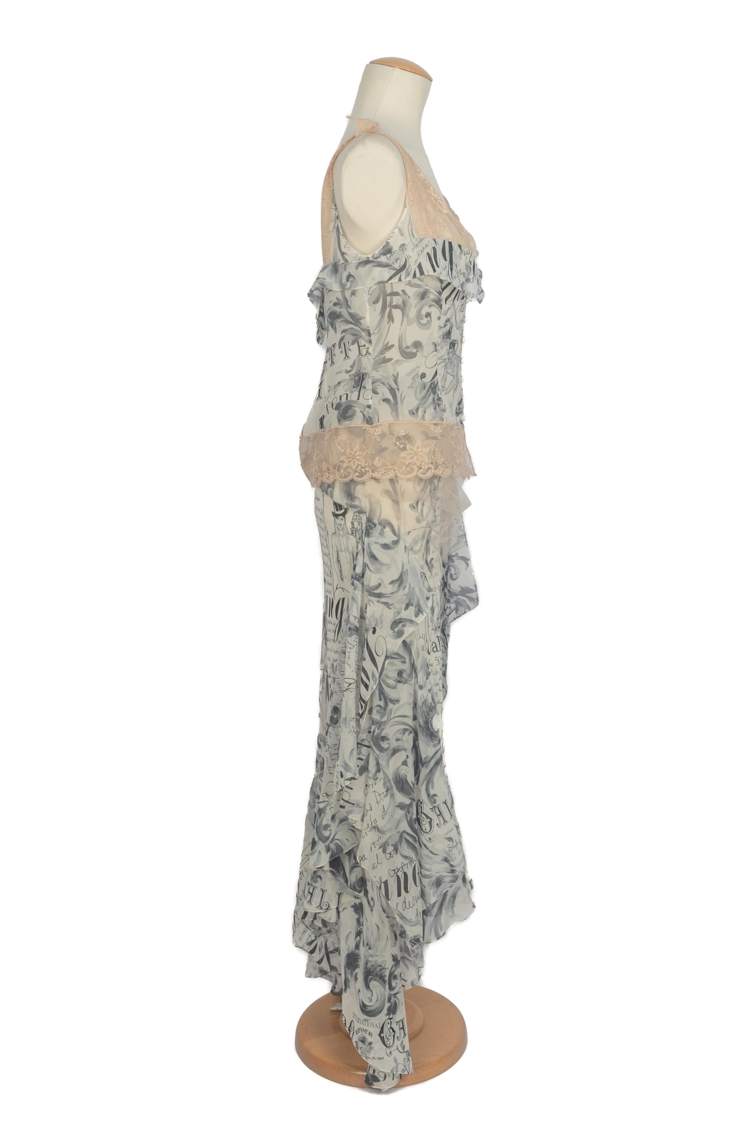 Marrone John Galliano set estate 2006 in vendita
