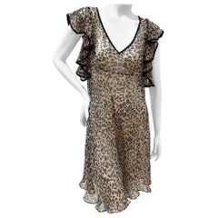 Vestido de volantes de leopardo de John Galliano