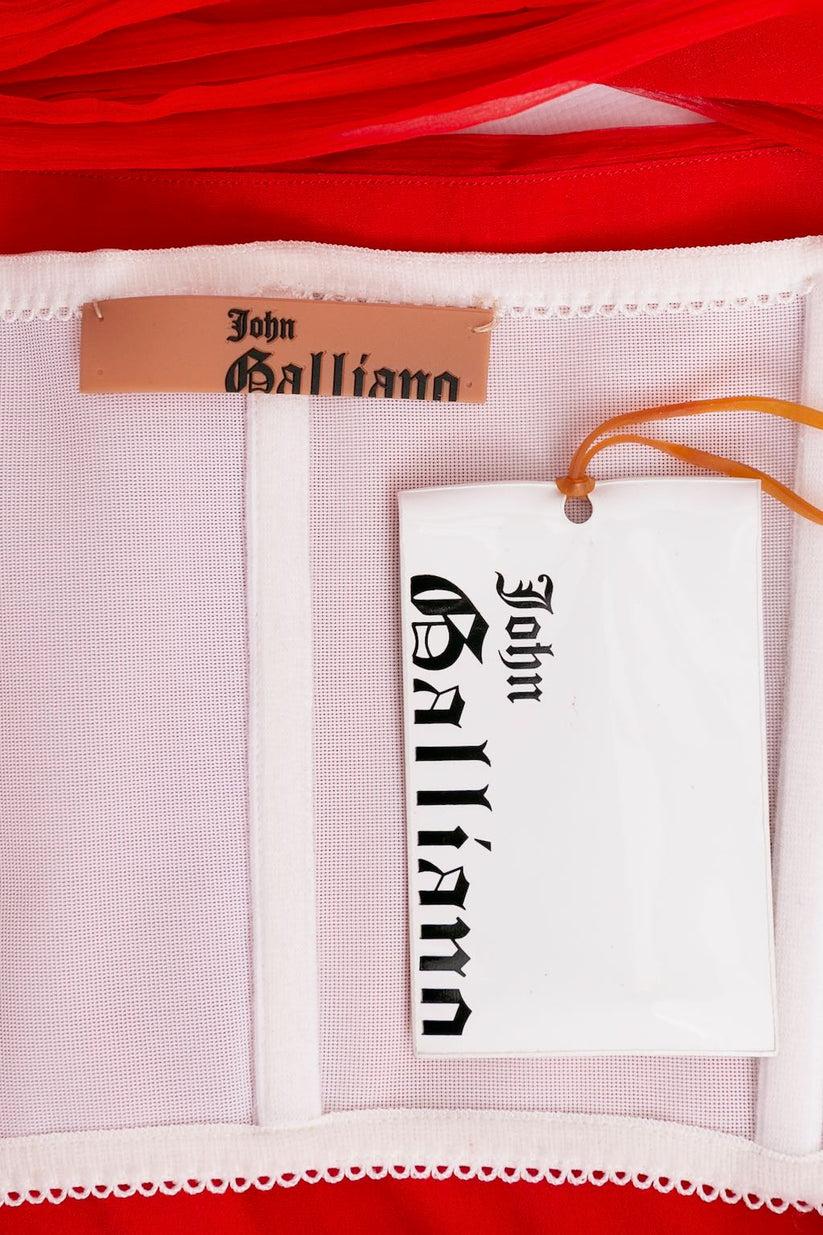John Galliano Silk Dress, Size 44 For Sale 5