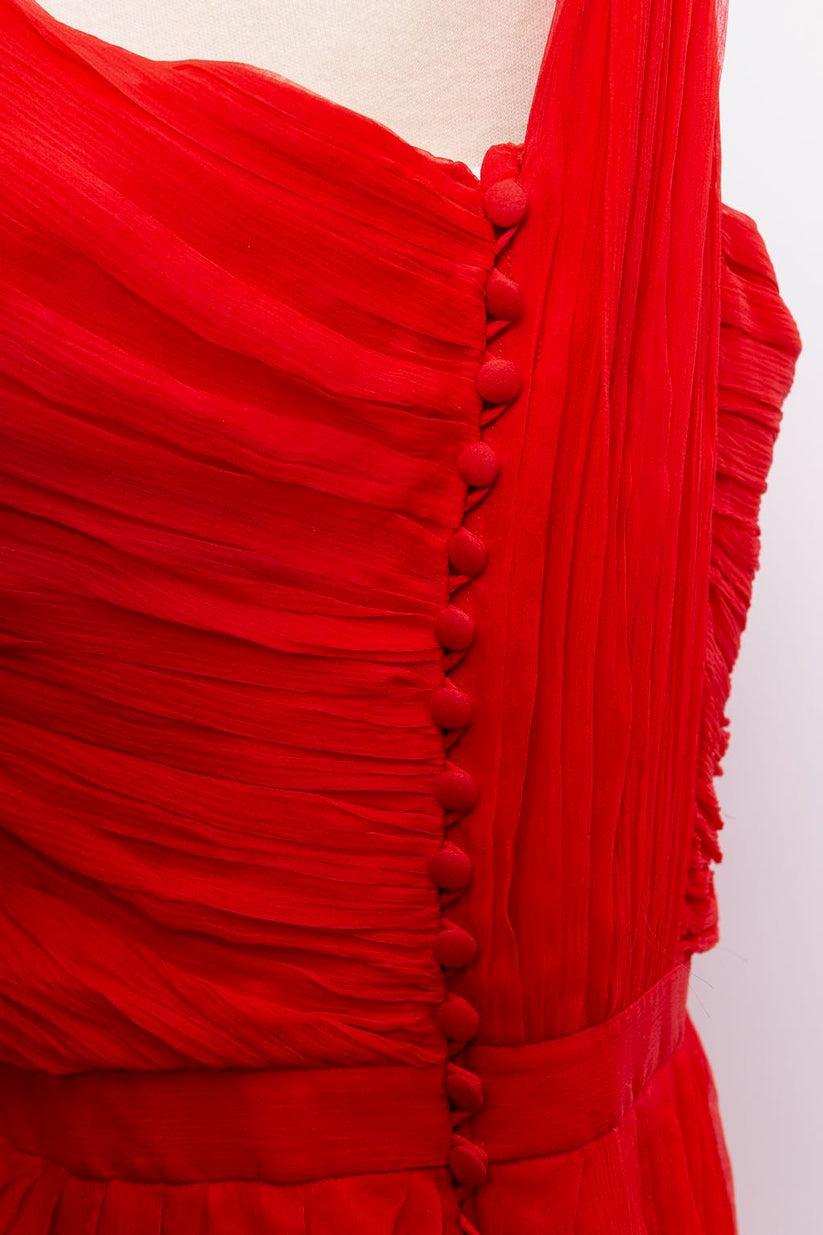 Women's John Galliano Silk Dress, Size 44 For Sale