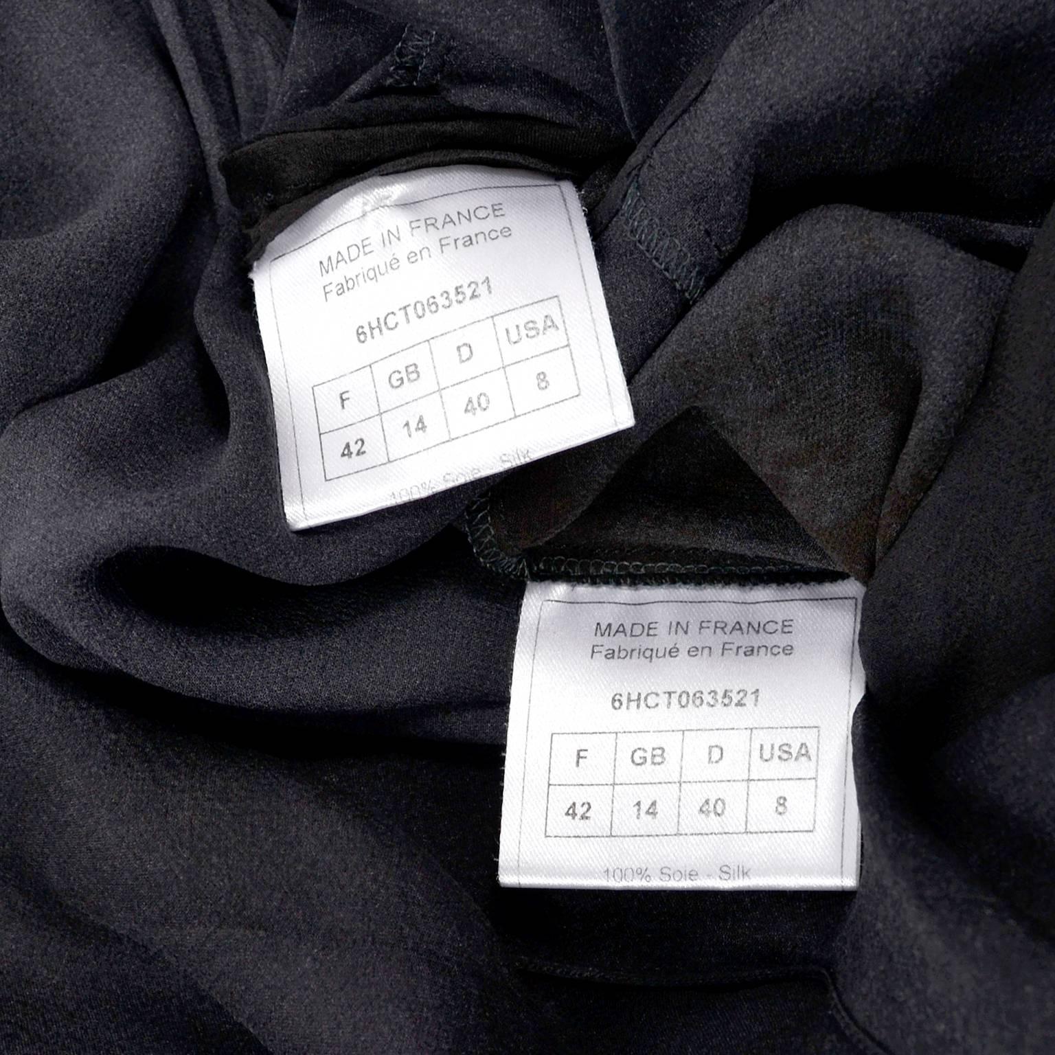 F/W 2006 John Galliano Black Sheer Silk Dress w/ Overlay  Renaissance Inspired 11