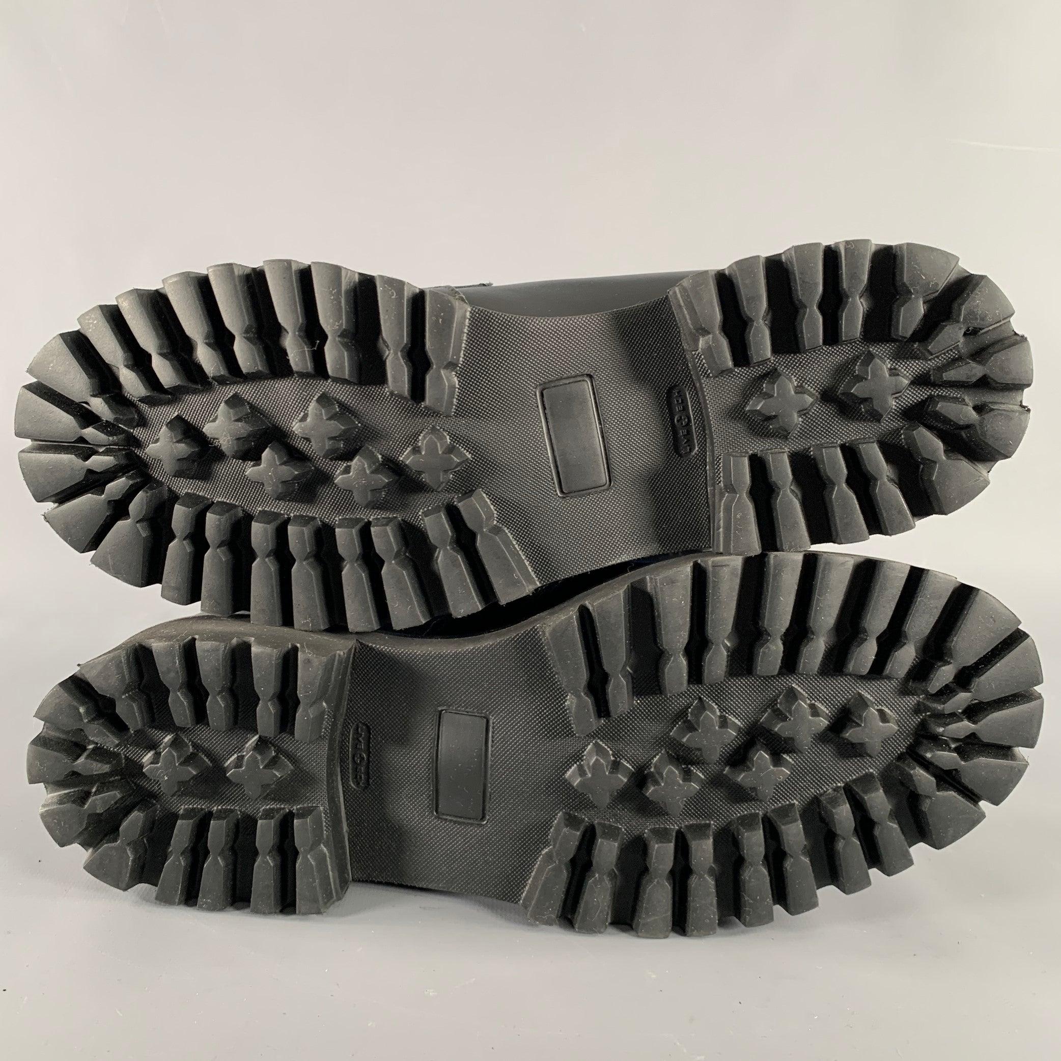 JOHN GALLIANO Size 10 Black Leather Lace-Up Boots at 1stDibs JOHN GALLIANO Size 10 Black Leather Lace-Up Boots at 1stDibs