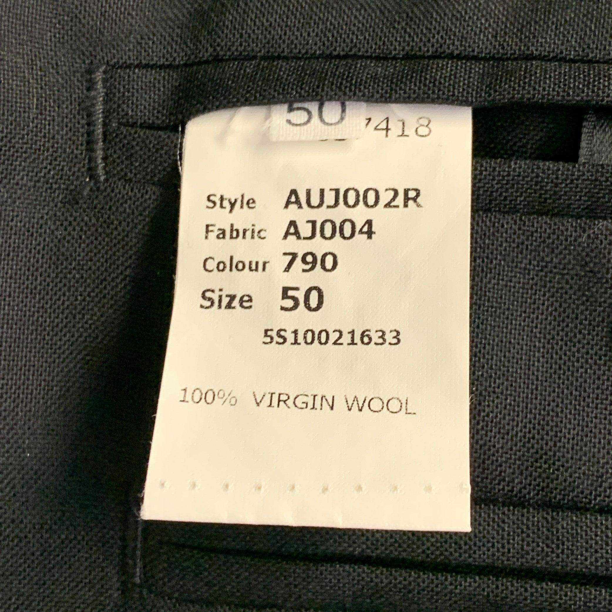 JOHN GALLIANO Size 40 Black Rhinestone Skull Virgin Wool Sport Coat For Sale 4