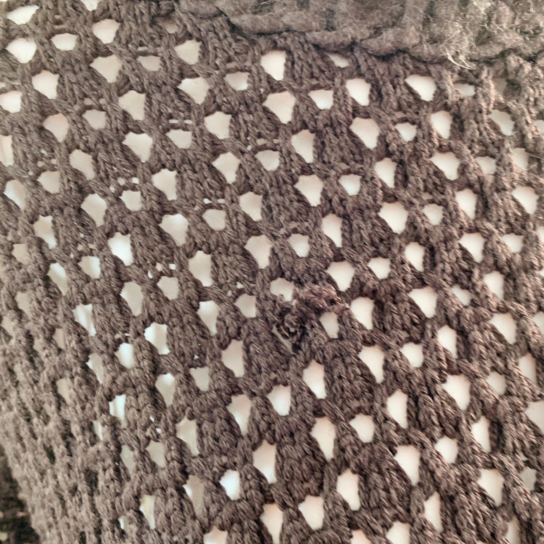 JOHN GALLIANO Size M Brown Wool Blend Turtleneck Chunky Knit Sweater For Sale 4