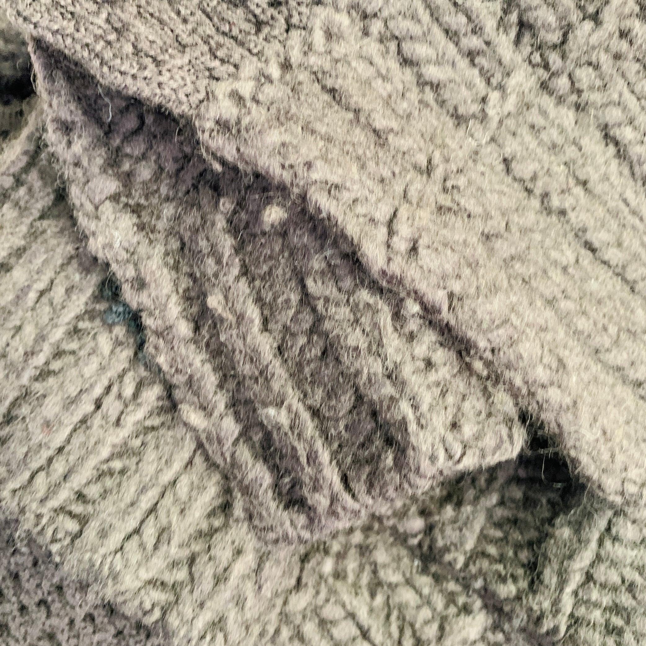 JOHN GALLIANO Size M Brown Wool Blend Turtleneck Chunky Knit Sweater For Sale 5