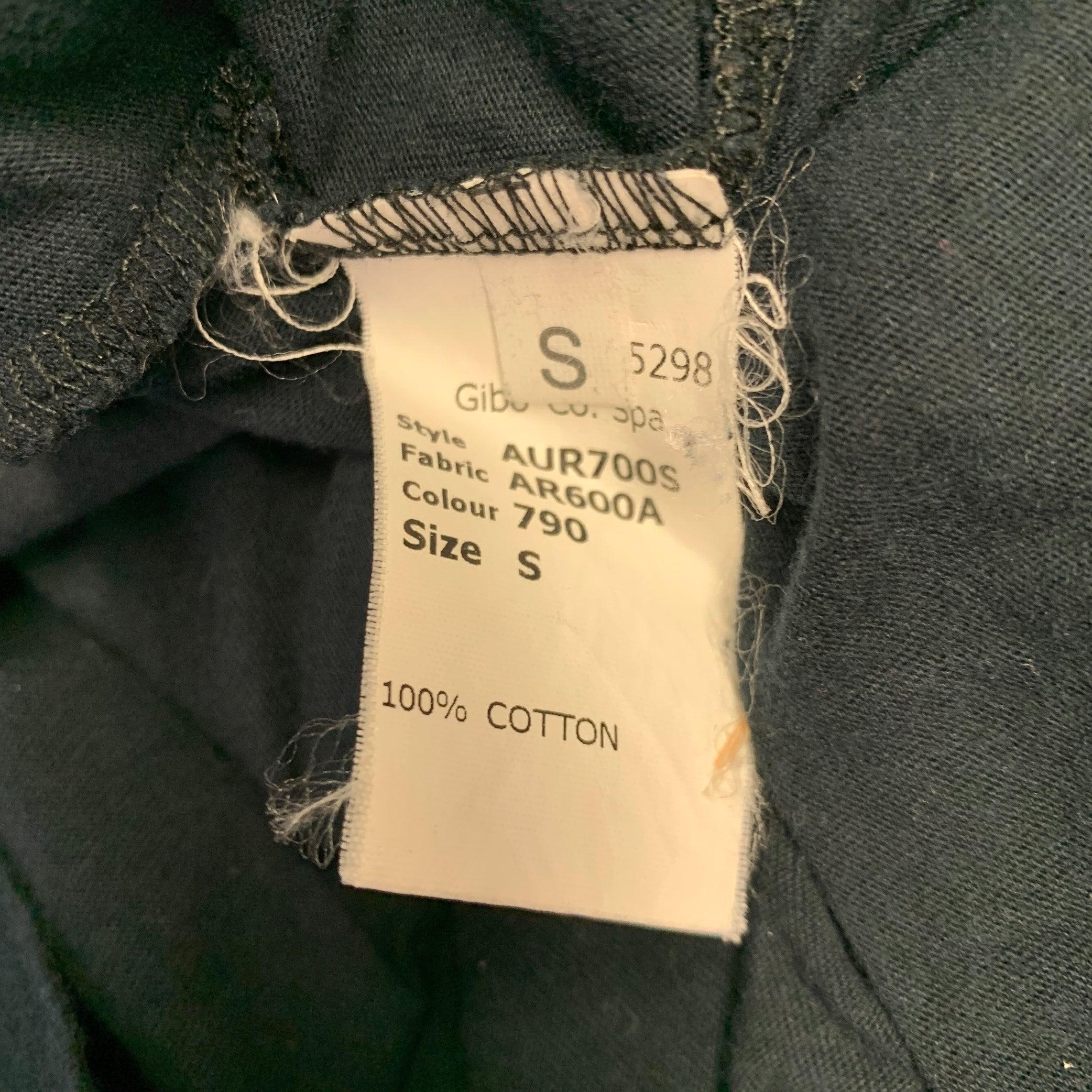 JOHN GALLIANO Größe S Schwarzes T-Shirt aus Baumwolle mit V-Ausschnitt und Monogrammdruck im Angebot 4