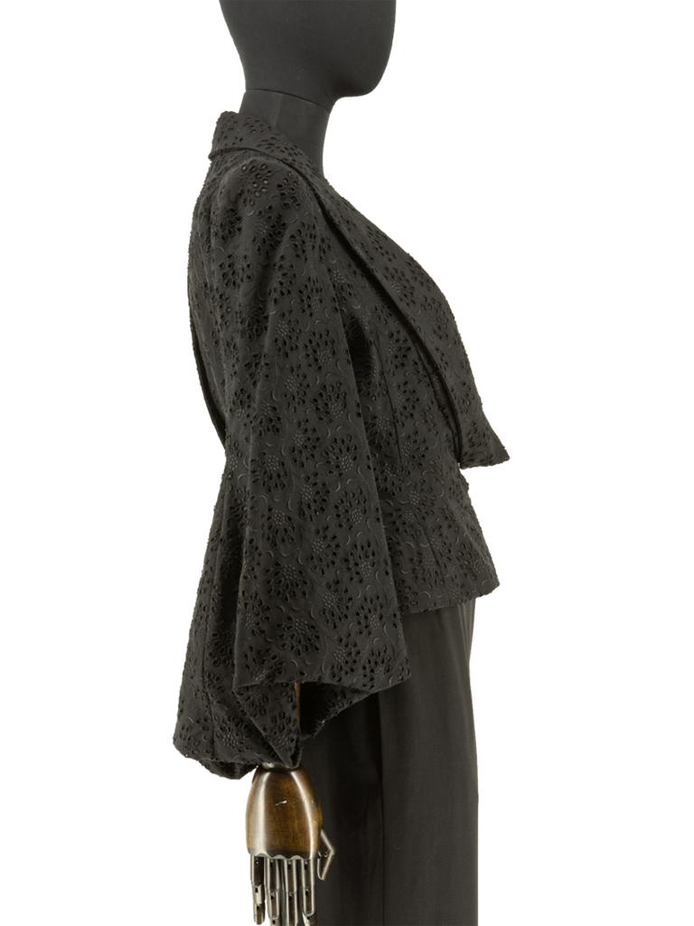 John Galliano Frühjahr 1996 Broderie Anglaise maßgeschneiderte Jacke inspiriertes Oberteil 4