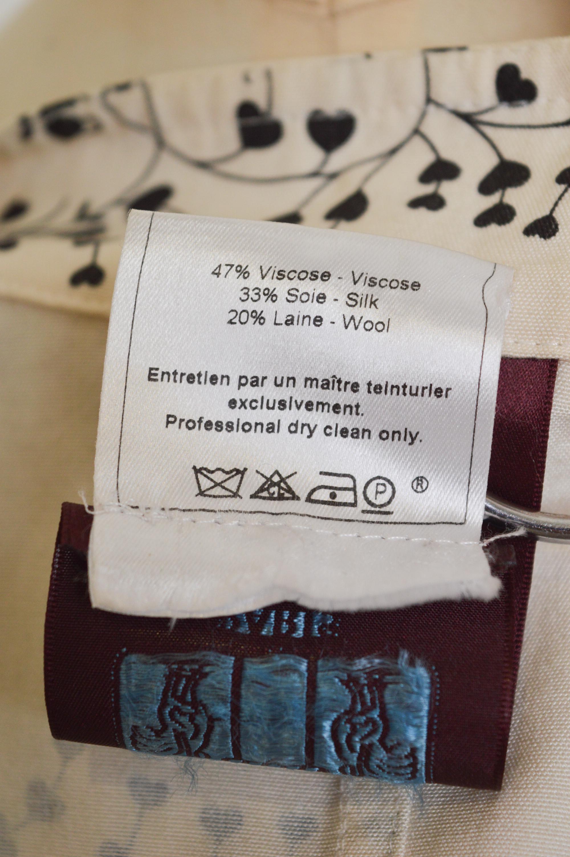 John Galliano Frühjahr 2002 Bandana Herzdruck Vintage Moto Jacke aus Baumwolle und Seide im Angebot 12