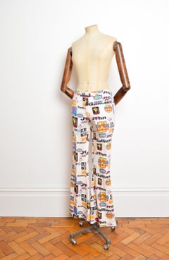 John Galliano Spring 2002 Runway Matching Set Jacket & High waisted Flares Jeans