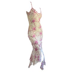 John Galliano Spring 2004 Documented Silk Dress