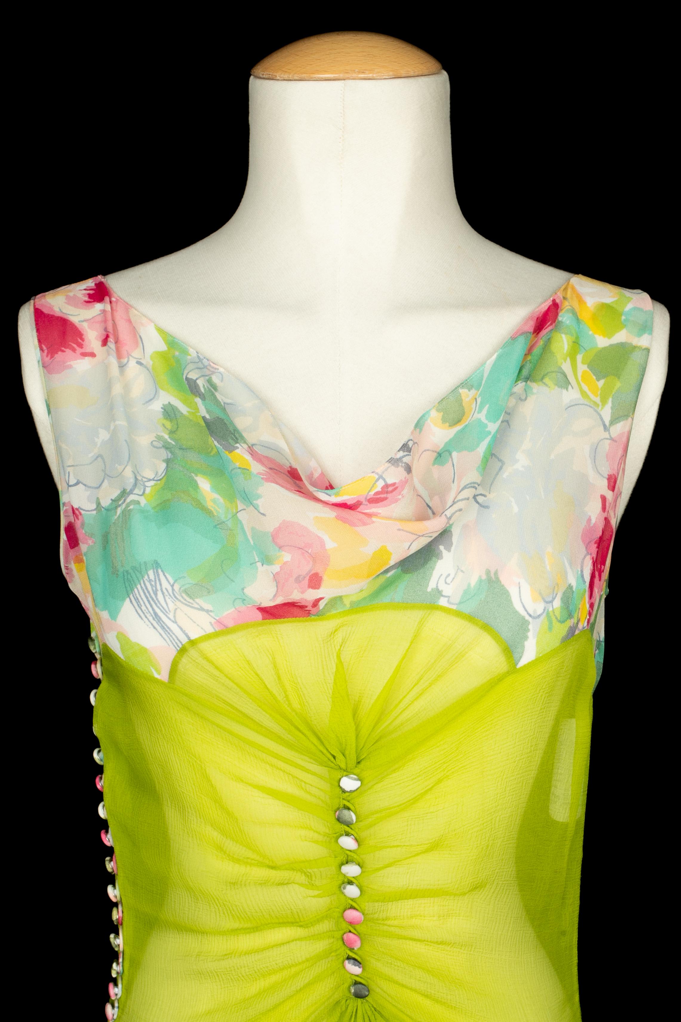 Marron Robe du printemps 2005 de John Galliano en vente