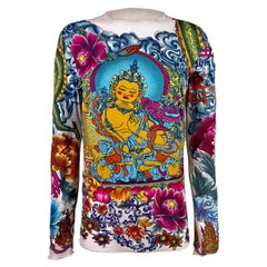 John Galliano Spring 2006 Menswear Tattoo Buddha Print Top