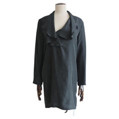 John Galliano Spring/Summer 1989 ‘Charles James’ Black Silk Ruffle Collar Blouse