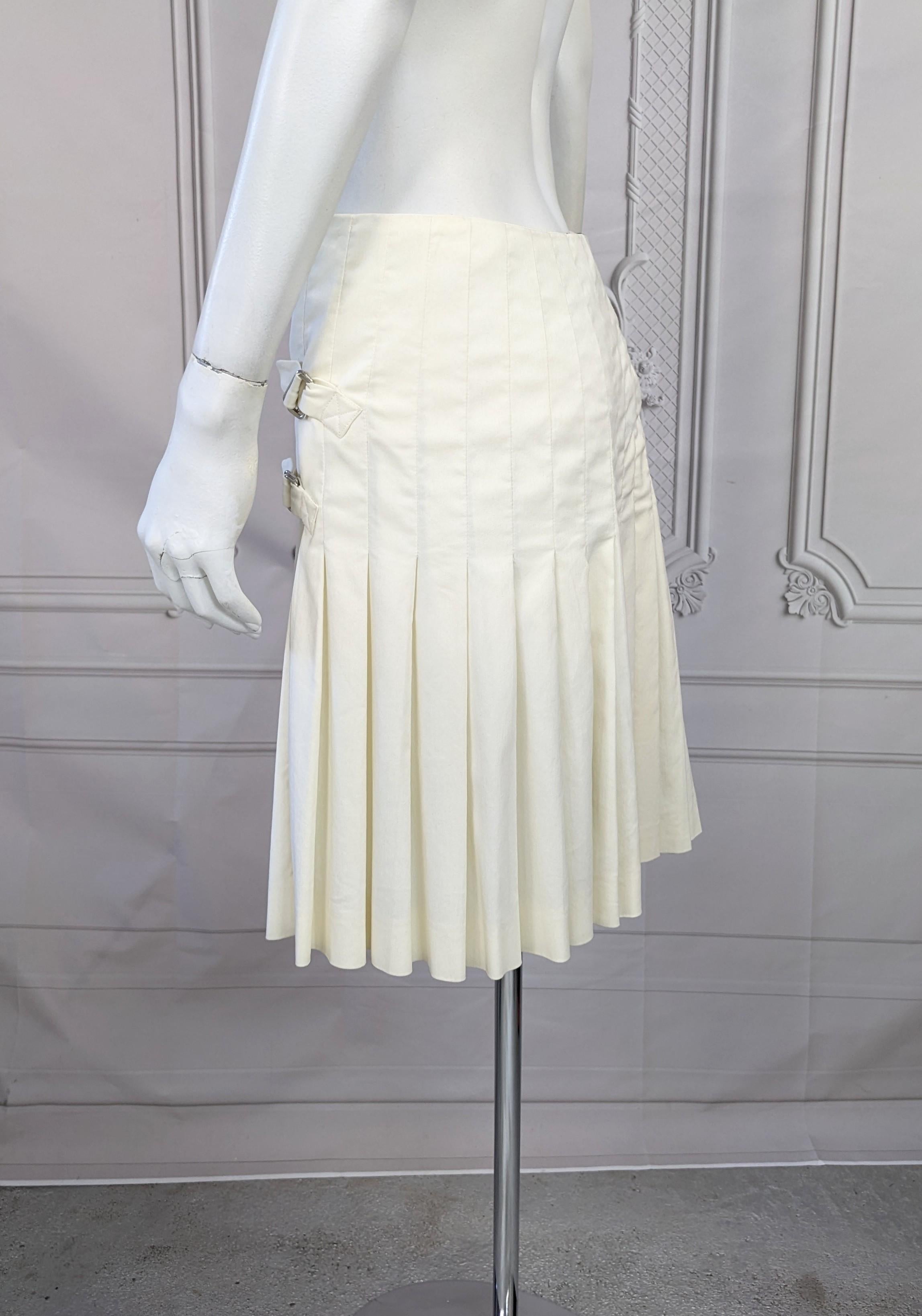 John Galliano Spring/Summer 2000 Asymmetrical Wrap Kilt Skirt In Excellent Condition For Sale In New York, NY
