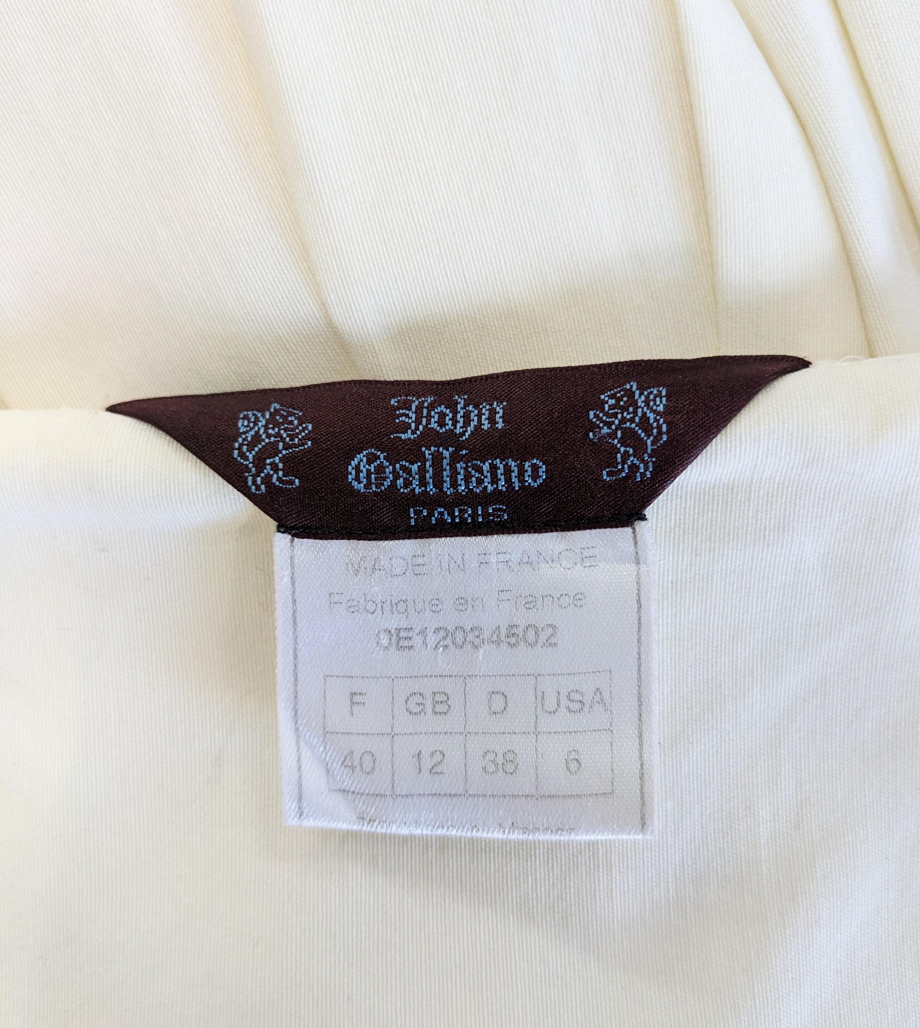 John Galliano Spring/Summer 2000 Asymmetrical Wrap Kilt Skirt For Sale 2