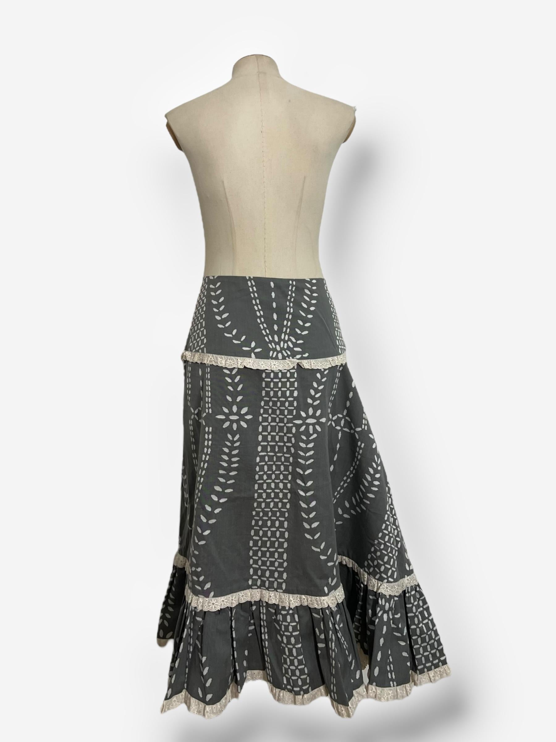 Women's John Galliano, Spring/Summer 2002 Cotton Skirt For Sale
