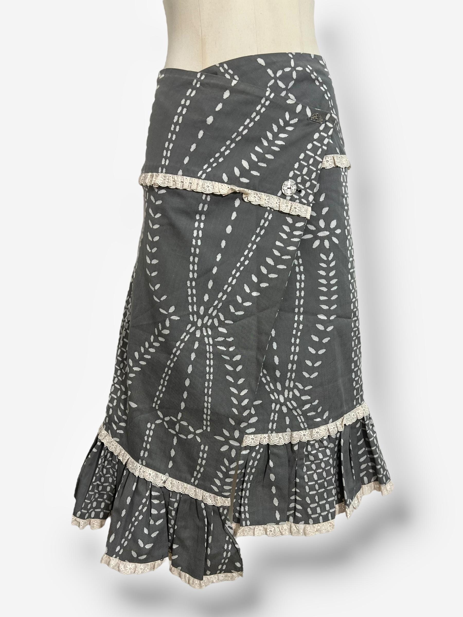 John Galliano, Spring/Summer 2002 Cotton Skirt For Sale 2