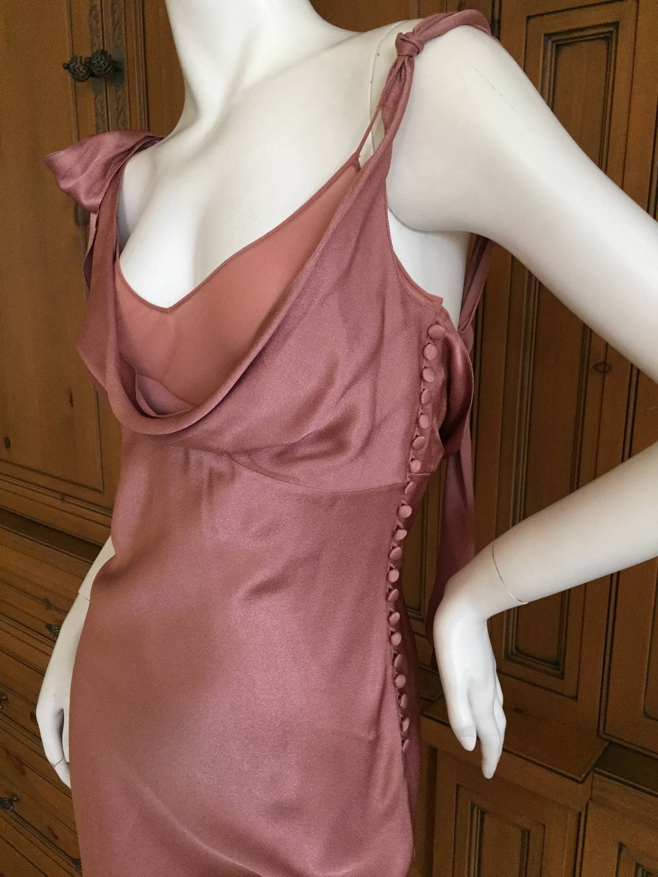 Women's John Galliano Autumn 2000 Romantic Rose Slip Dress For Sale