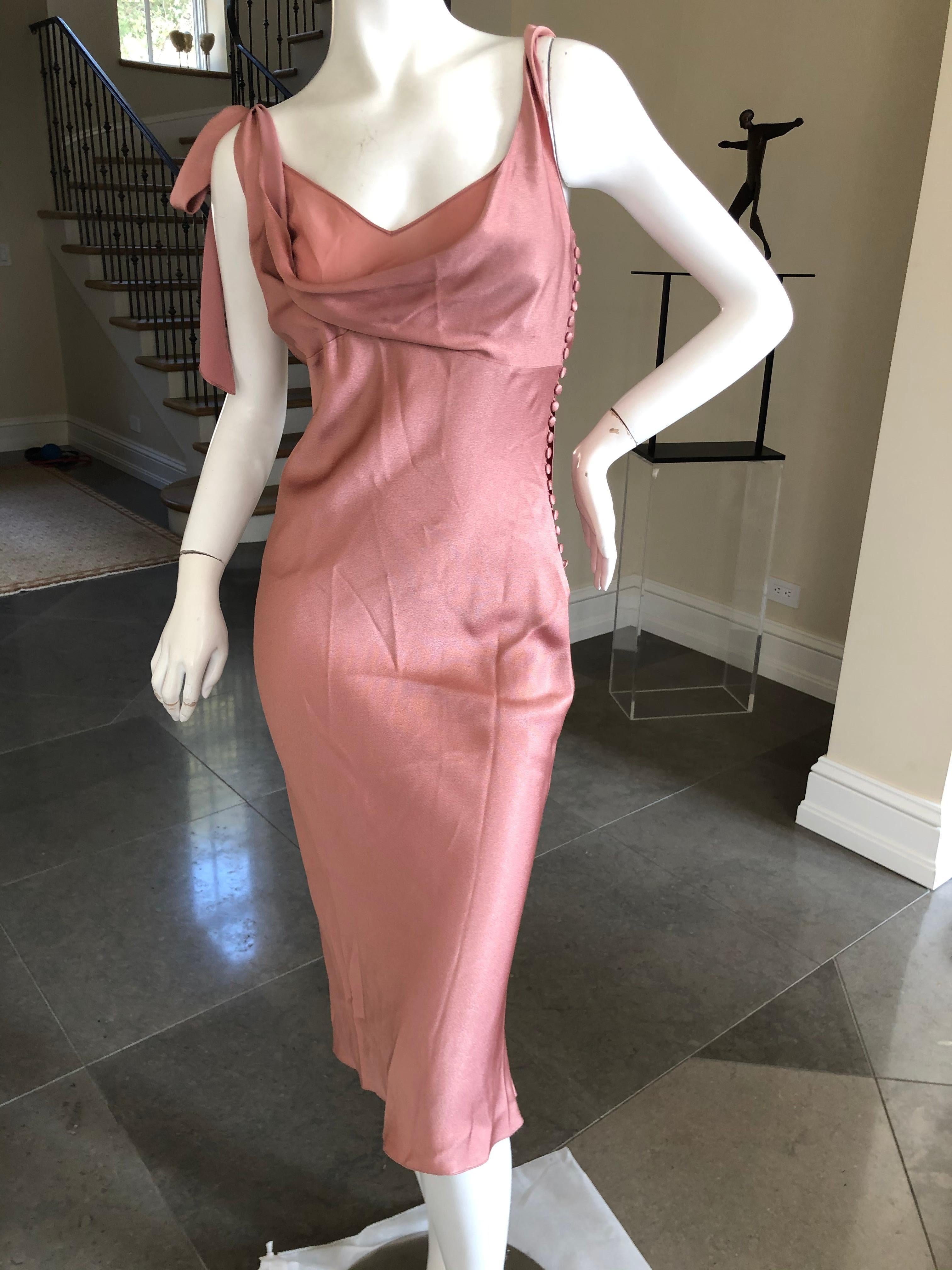 John Galliano Autumn 2000 Romantic Rose Slip Dress For Sale 3