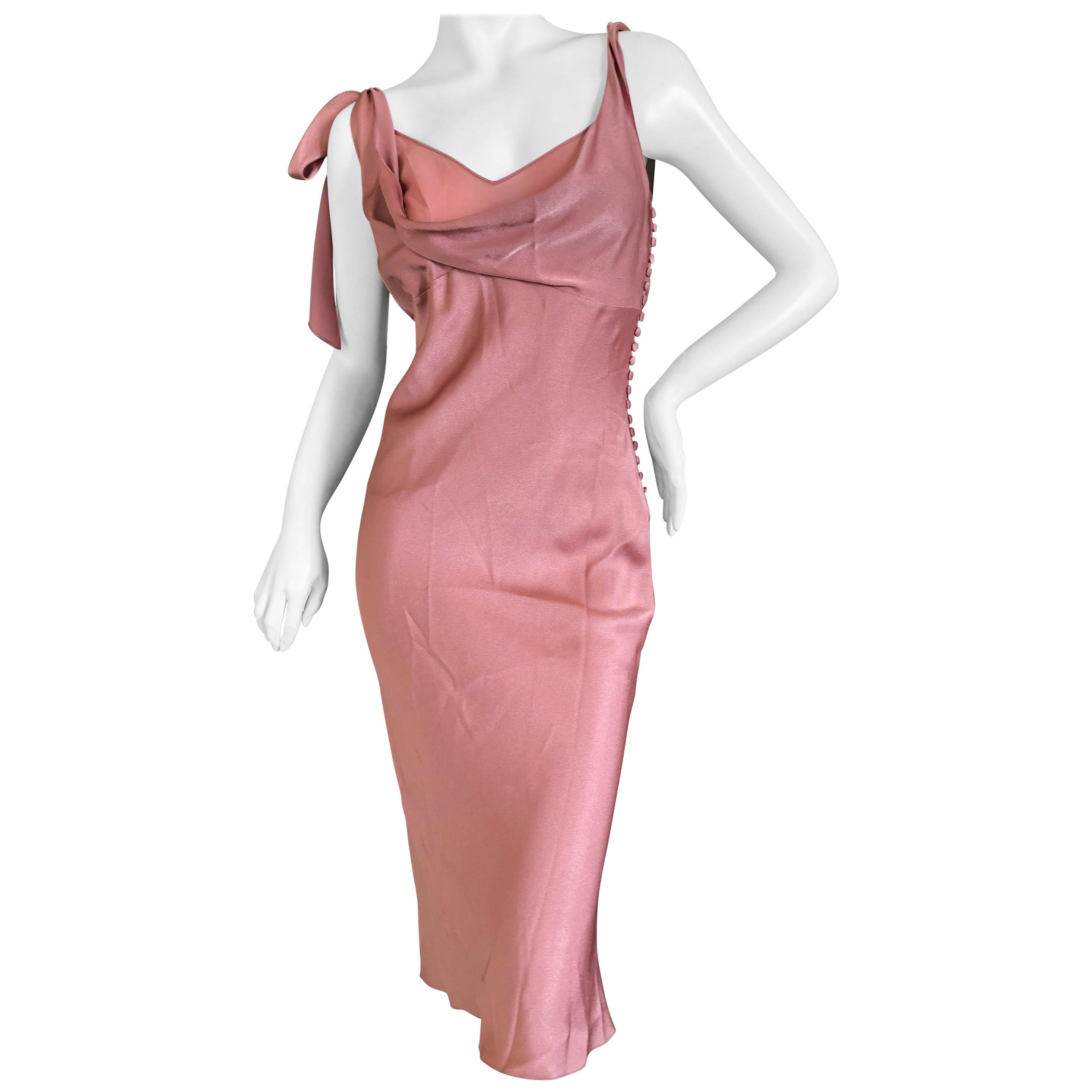 John Galliano Autumn 2000 Romantic Rose Slip Dress For Sale at 1stDibs