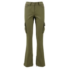 John Galliano SS-2003 Cotton Herringbone Cargo Pants