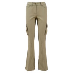 John Galliano SS-2003 Cotton Herringbone Cargo Pants