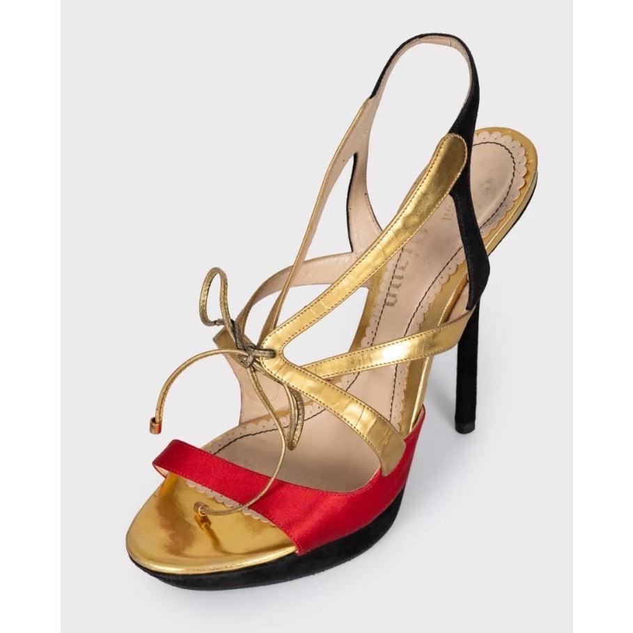 Tacones de ante y piel John Galliano - Talla 40 Beige en venta