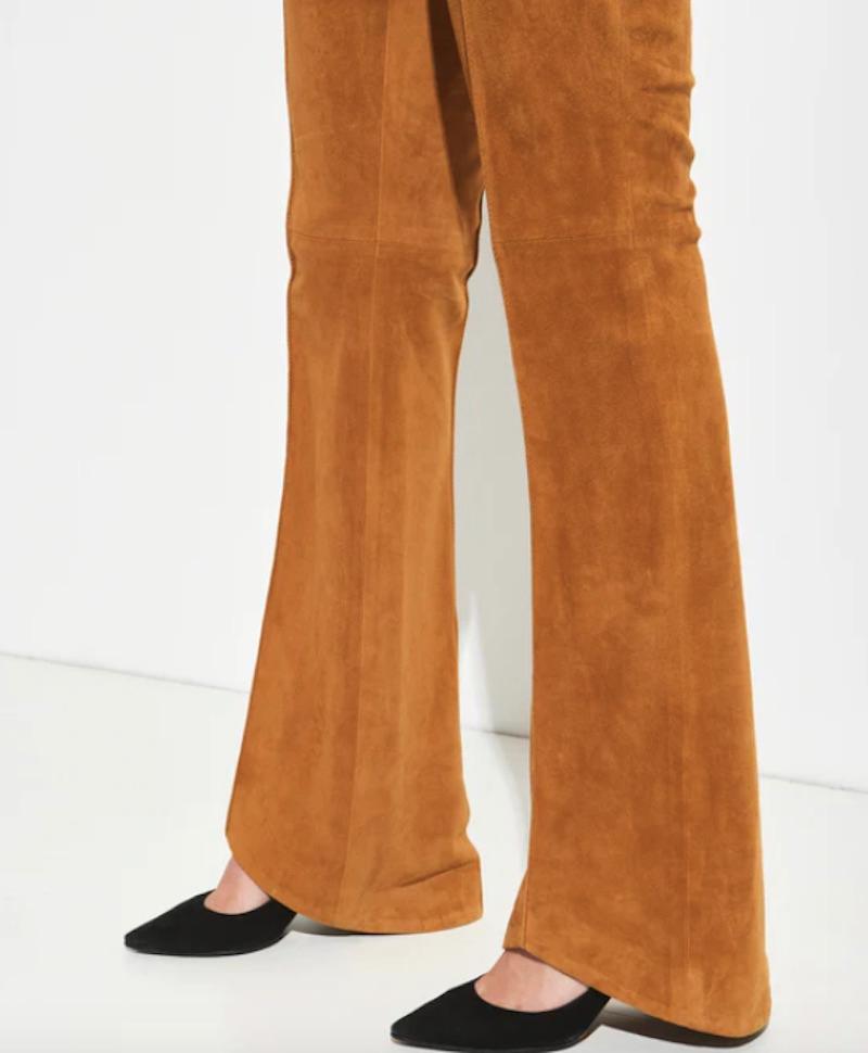 Brown John Galliano Suede Pants For Sale