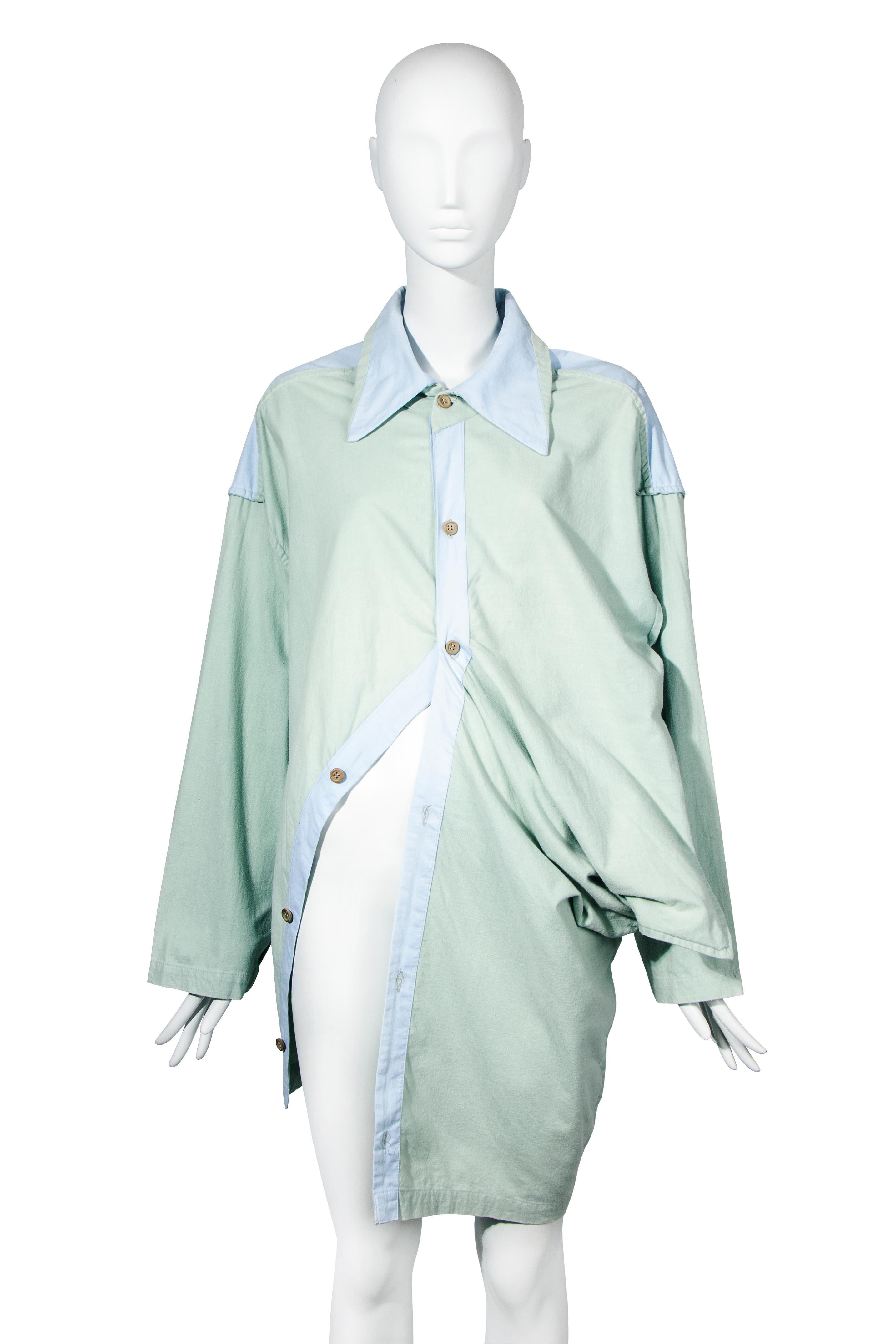 John Galliano 'The Ludic Games' spencer jacket & oversized shirt pair, fw 1985 For Sale 8