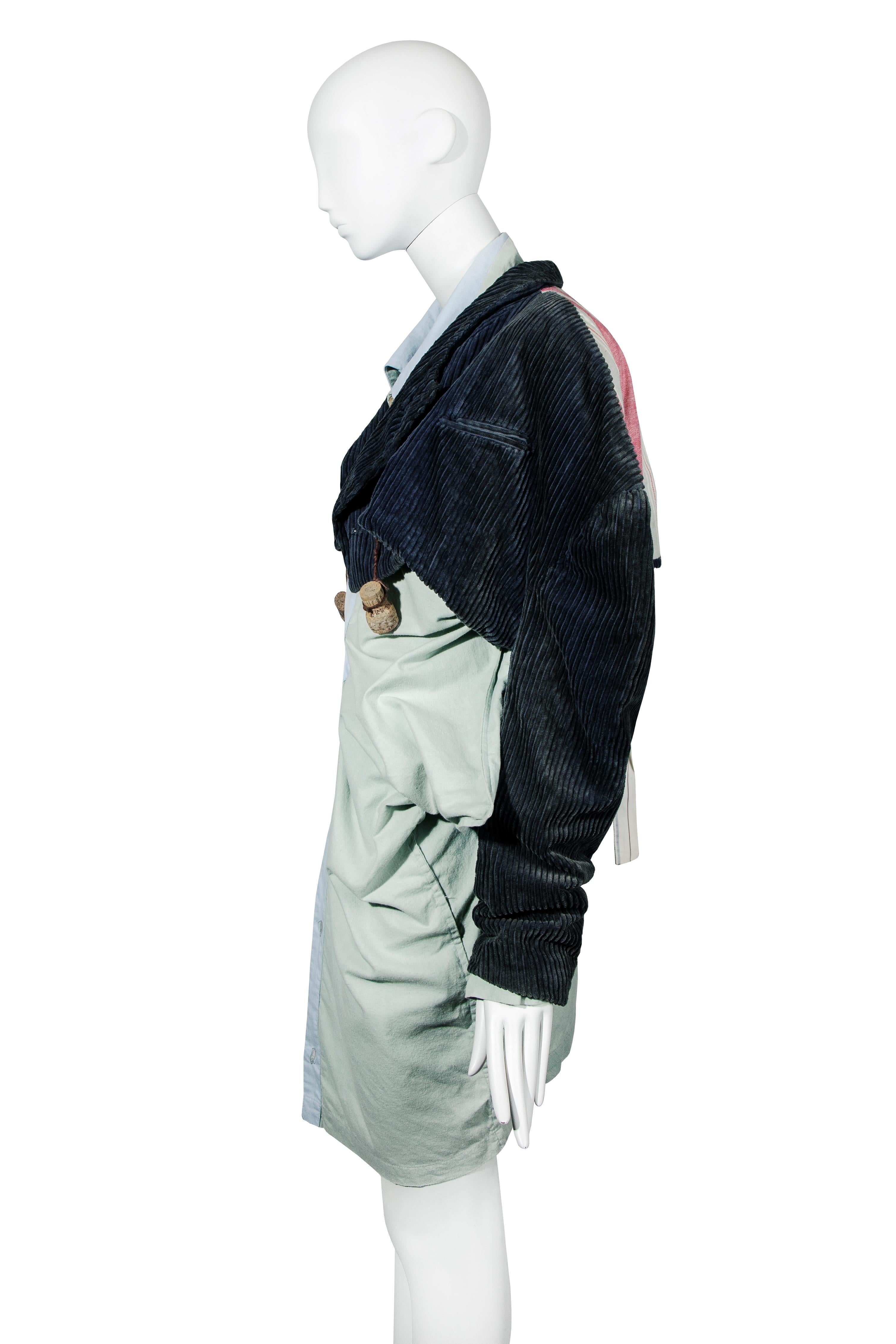 John Galliano 'The Ludic Games' spencer jacket & oversized shirt pair, fw 1985 For Sale 1