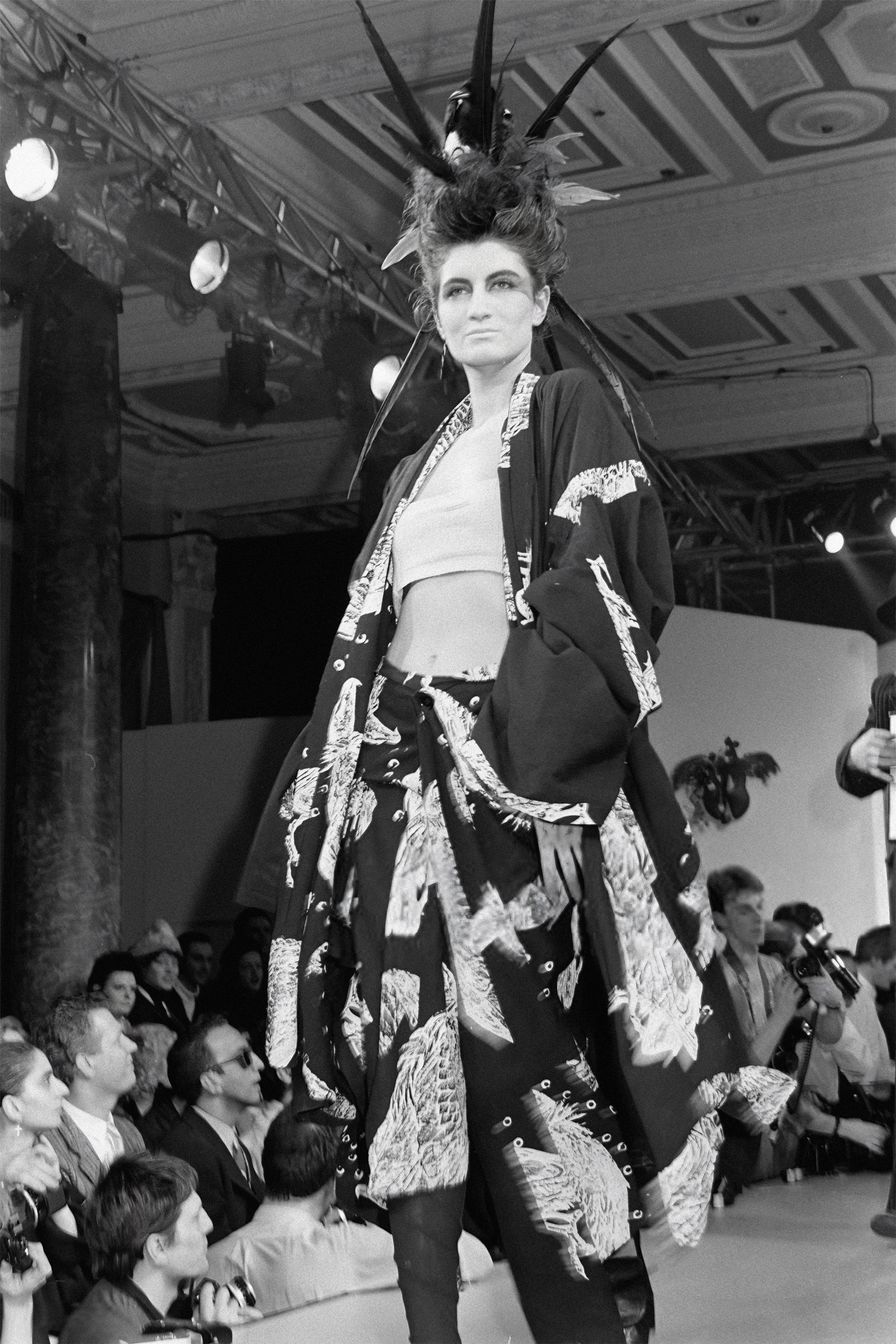 John Galliano ‘The Ludic Games’ vulture skirt, fw 1985 In Excellent Condition For Sale In Melbourne, AU