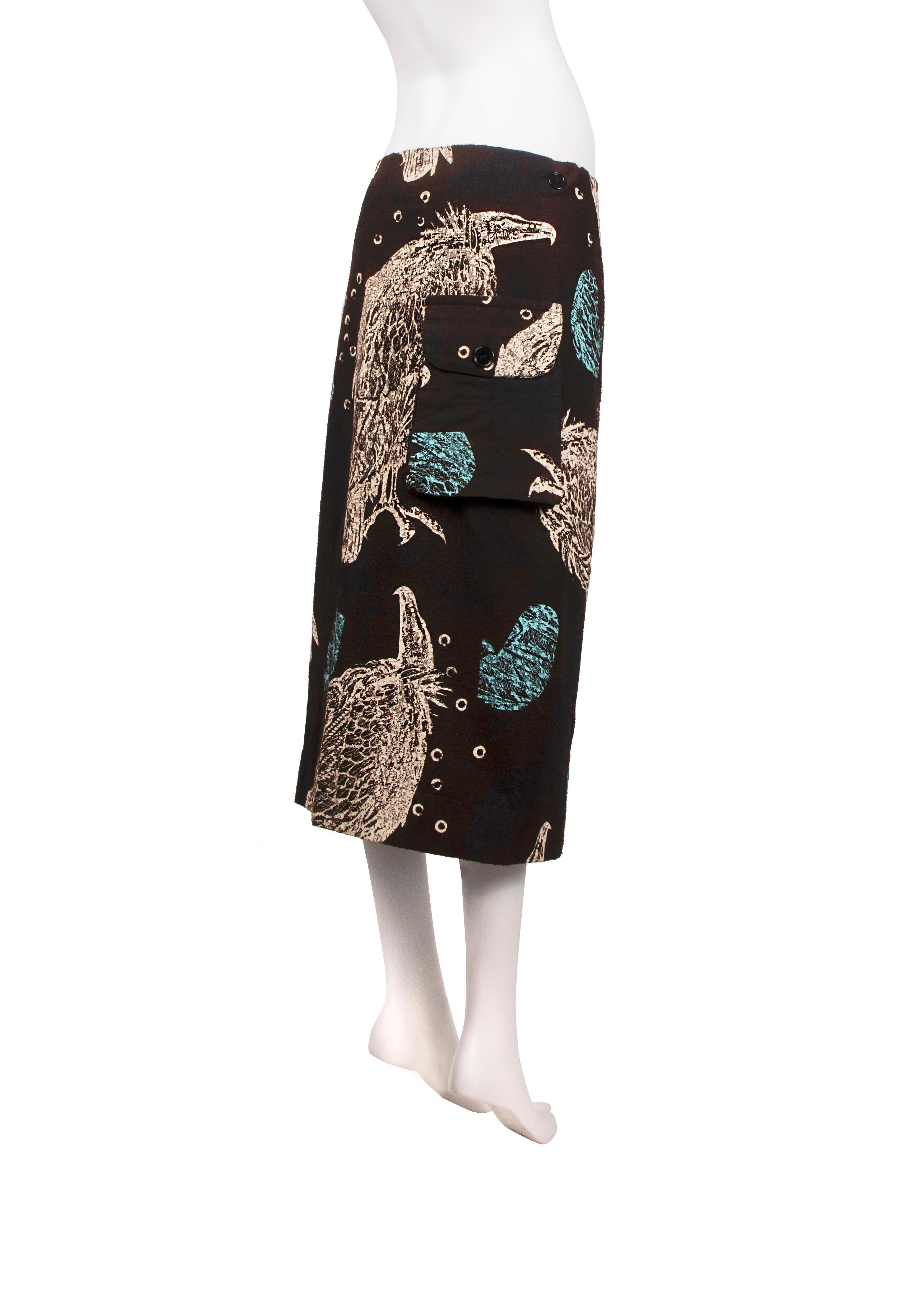 John Galliano ‘The Ludic Games’ vulture skirt, fw 1985 For Sale 2